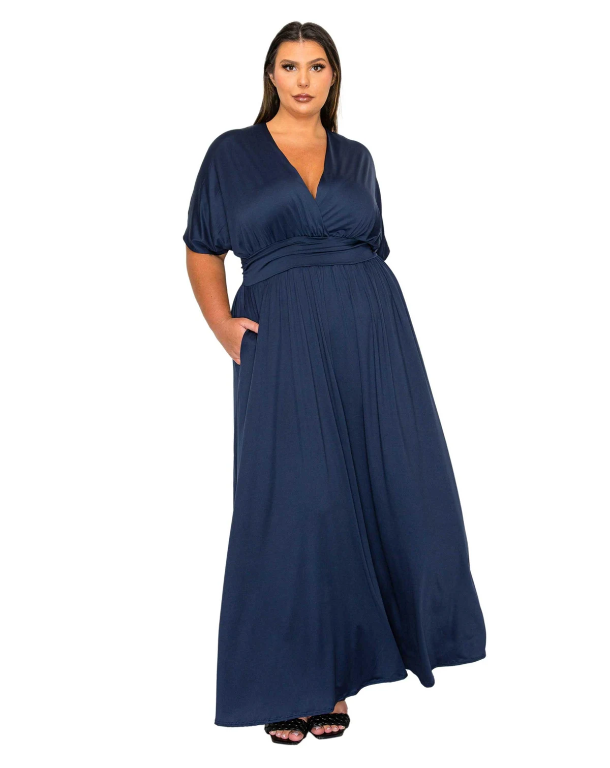 Plus Size Raffi Empire Waist Pocket Dress