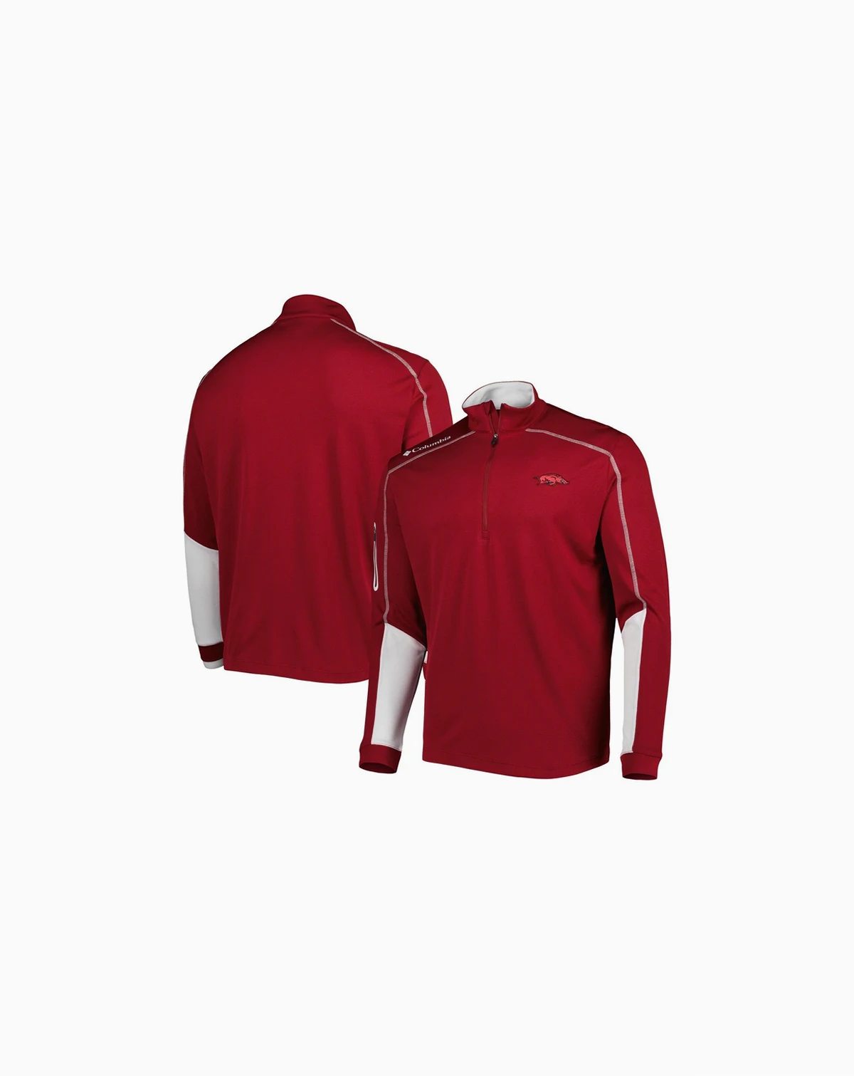 Men's Cardinal Arkansas Razorbacks Shotgun 2.0 Omni-Wick Quarter-Zip Jacket