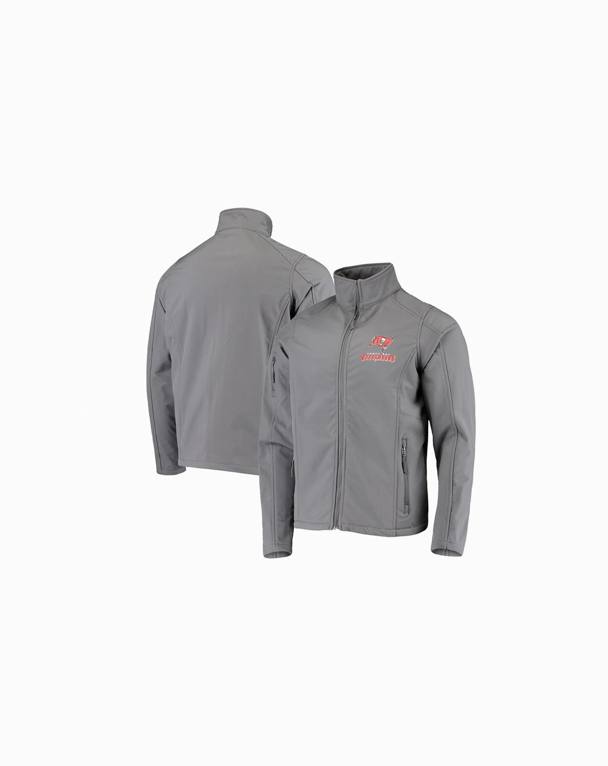 Men's Pewter Tampa Bay Buccaneers Sonoma Softshell Full-Zip Jacket