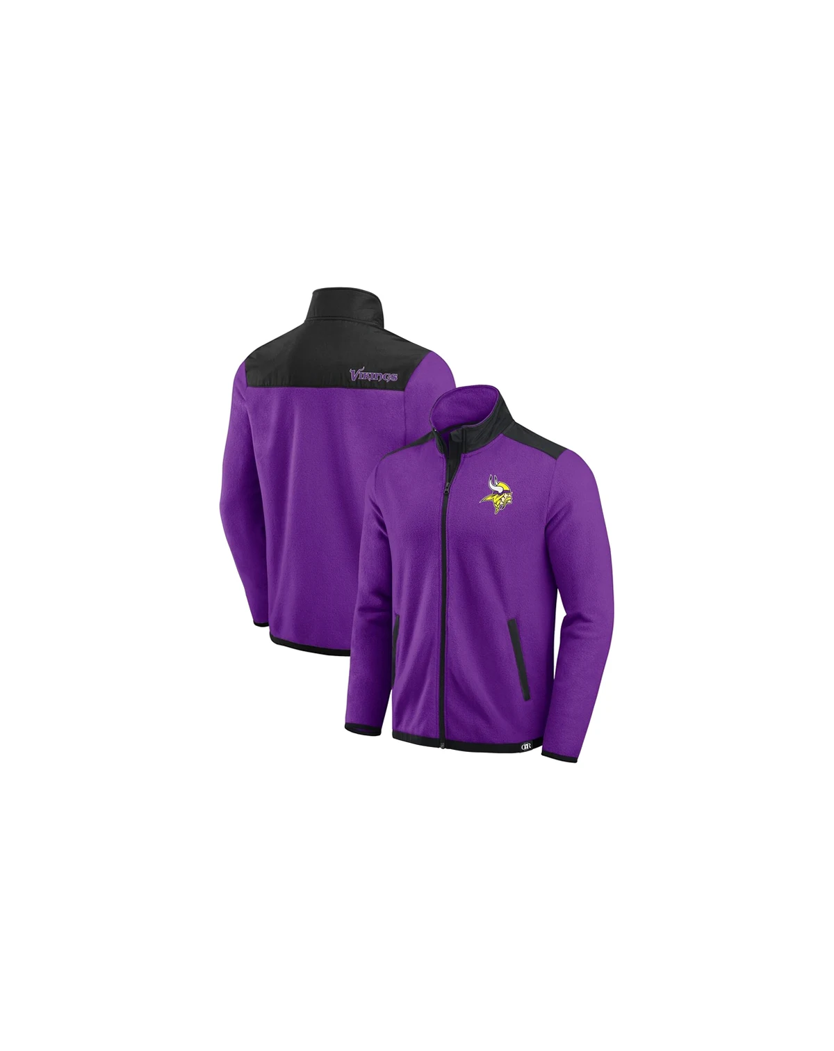 Darius Rucker Collection by Men's Purple Minnesota Vikings Color Block Polar Fleece Full-Zip Jacket