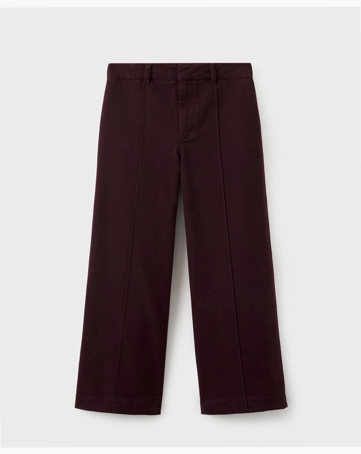 Women's Seam Detail High-Waisted Wide Leg Jeans