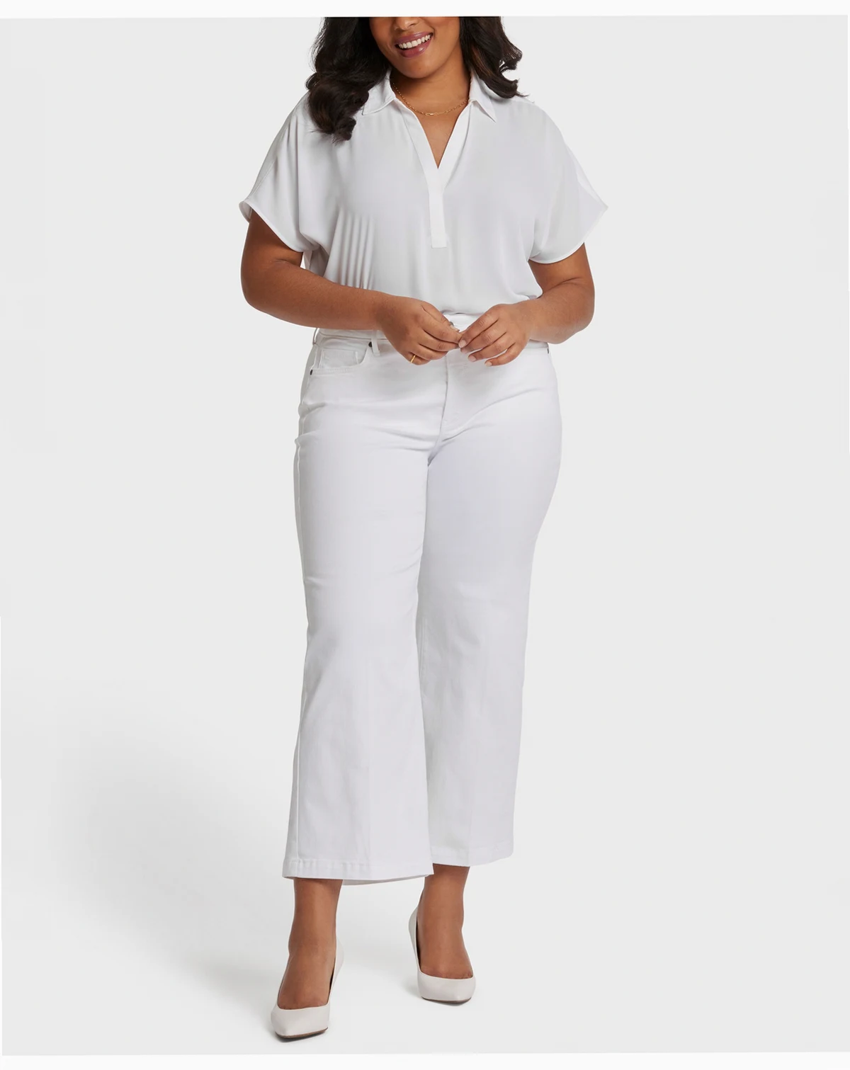 Plus Size Teresa Wide-Leg Ankle Jeans