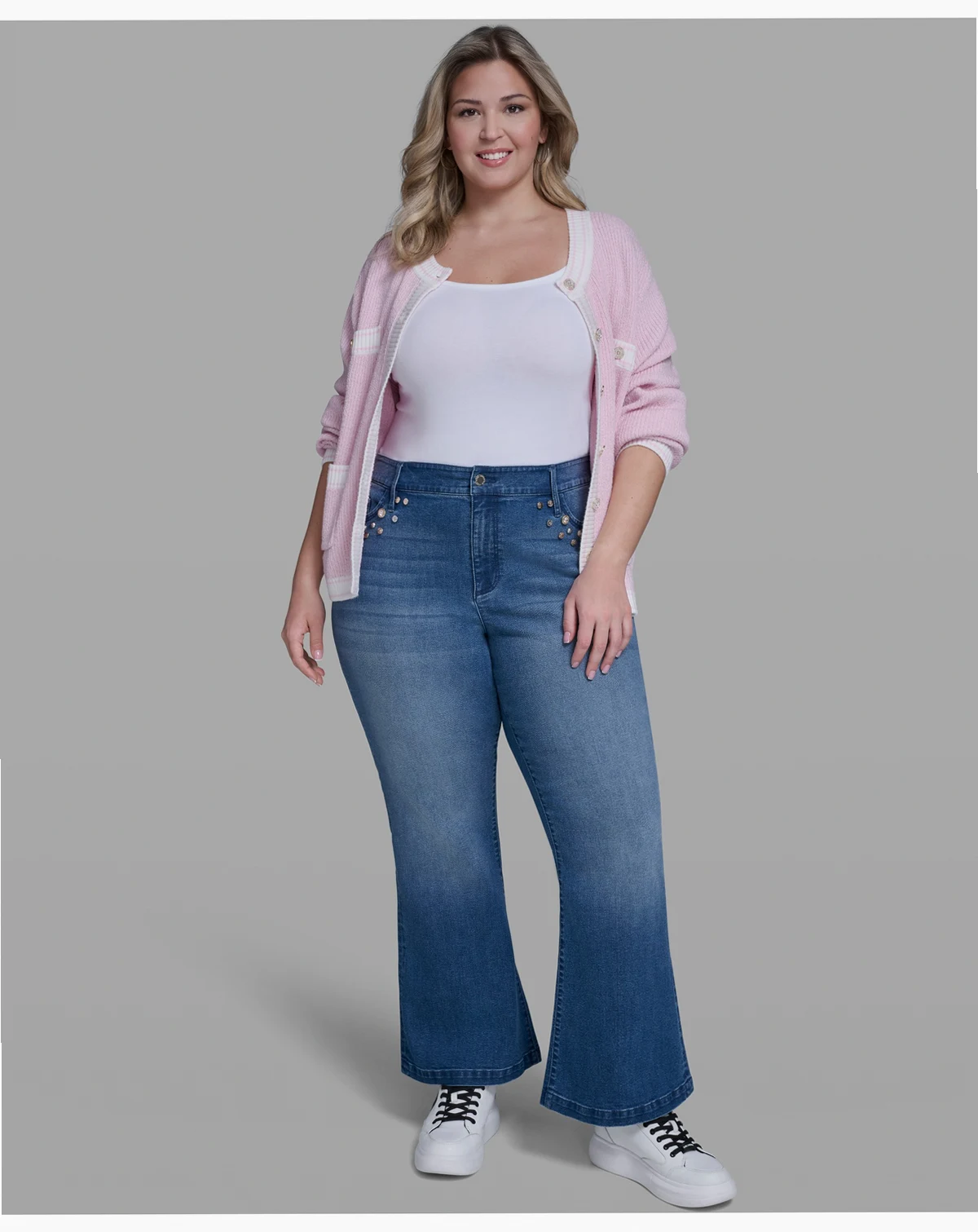 Plus Size Multi Coin Pocket Denim Jeans