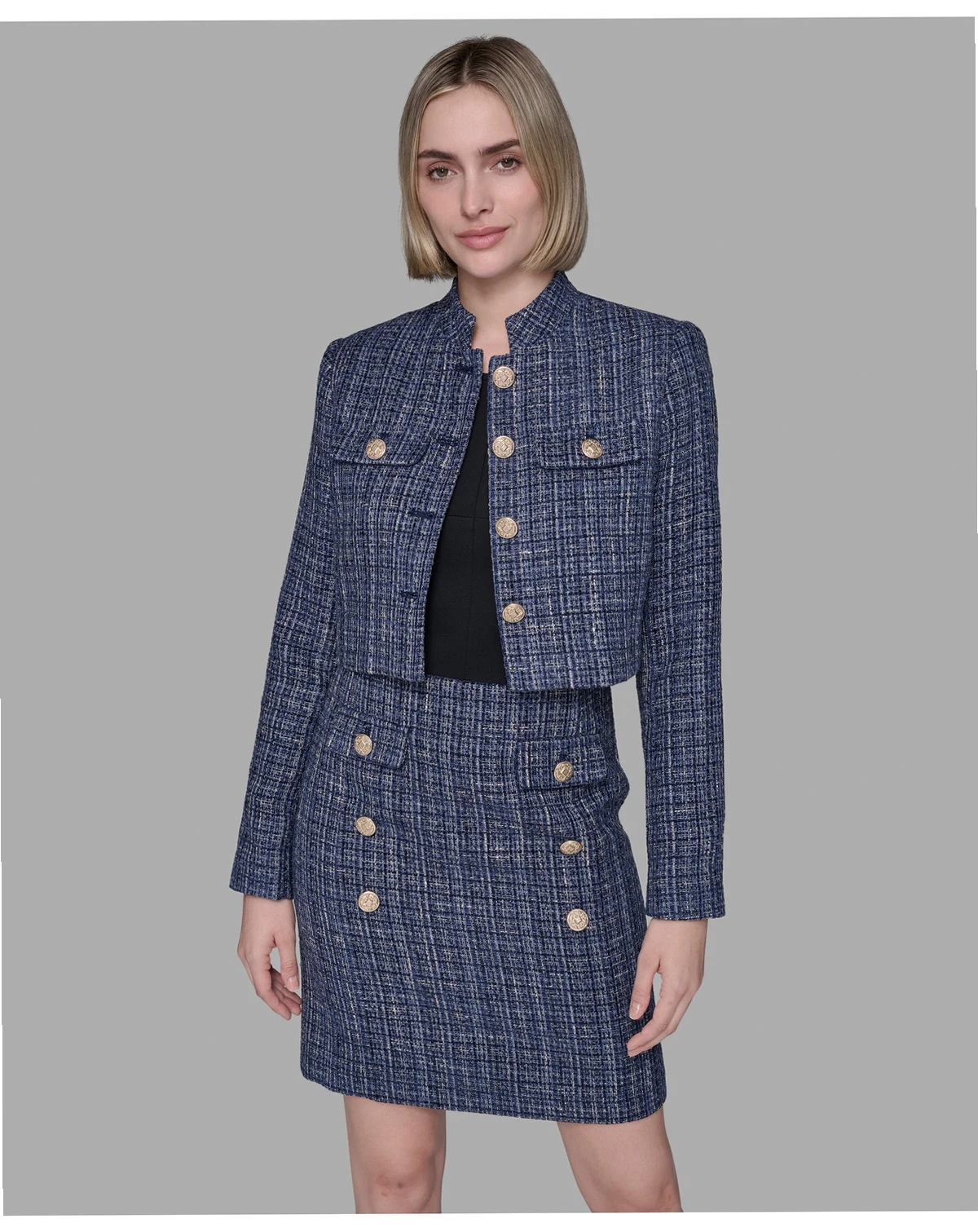Women's Muti Textured Tweed Jacket