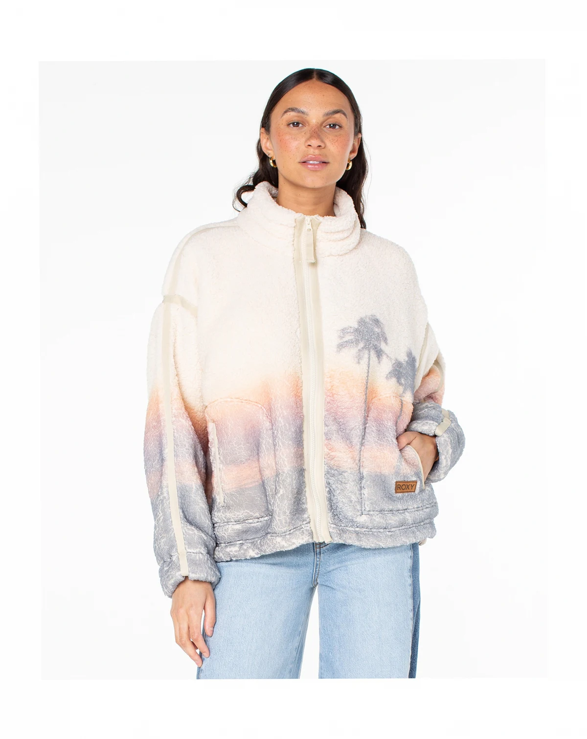 Women's Wurlie Digital Print Full-Zip Jacket