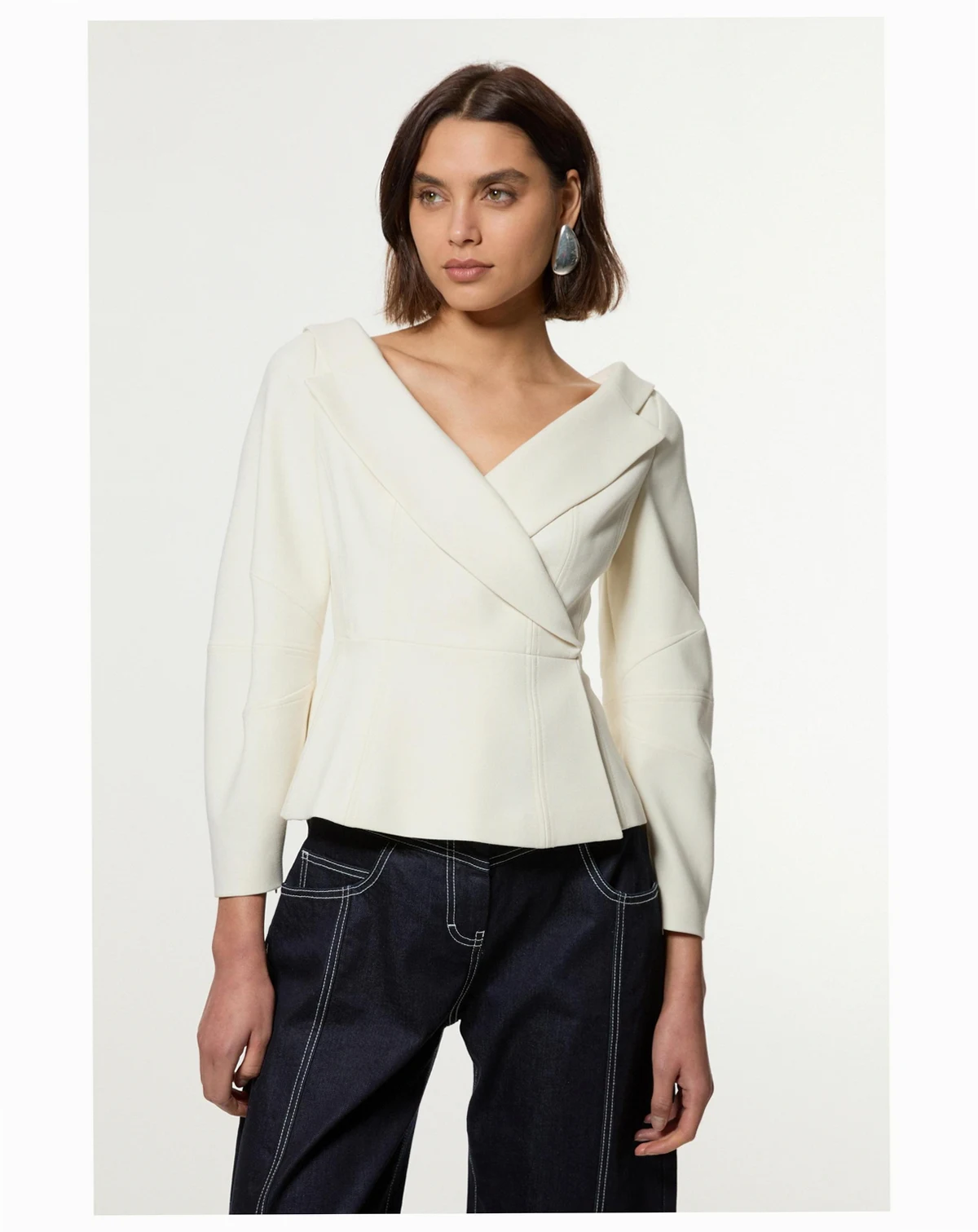 Women's Compact Peplum Tailored Jacket