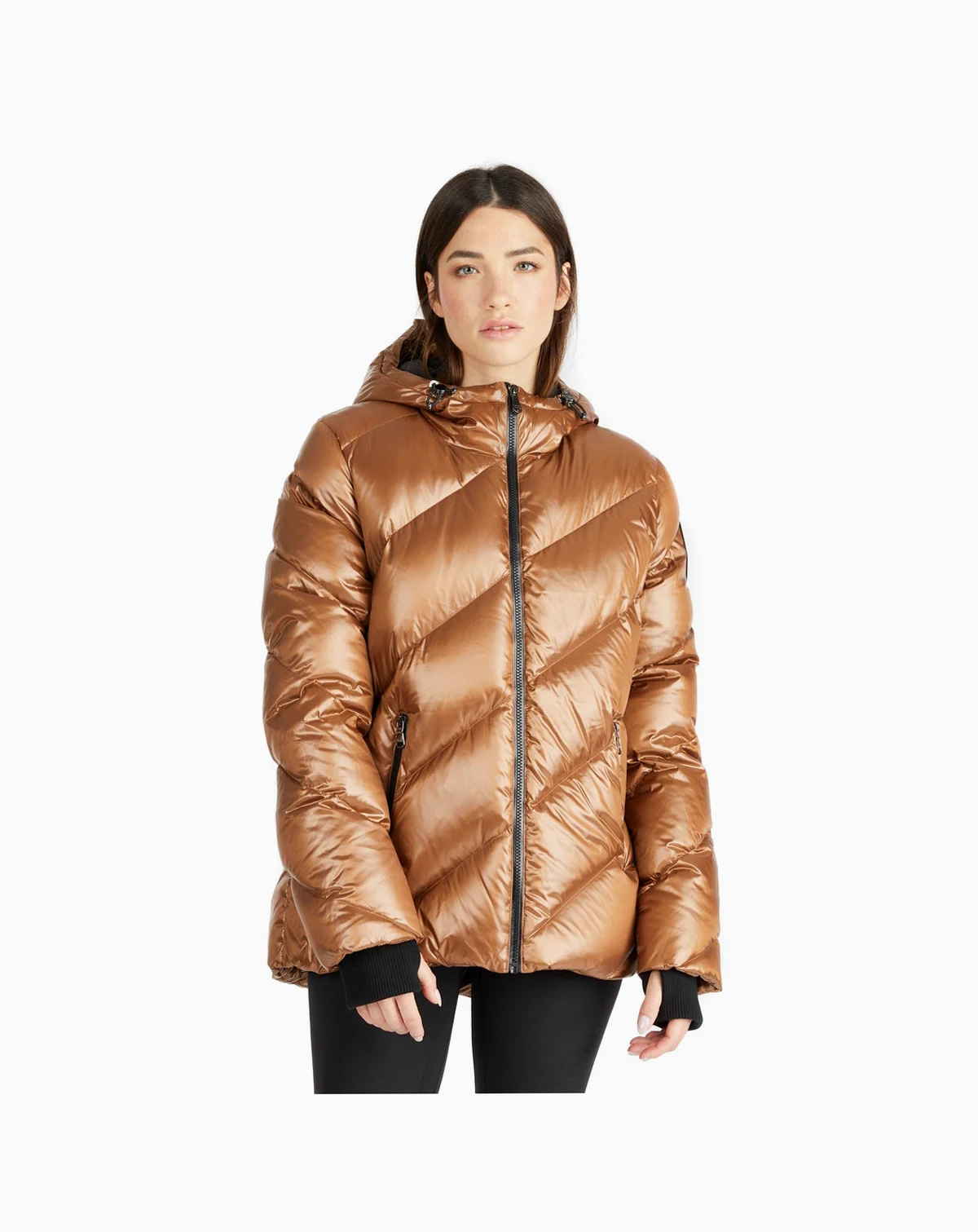 Women's Nelli Short Puffer Jacket with Fixed Hood