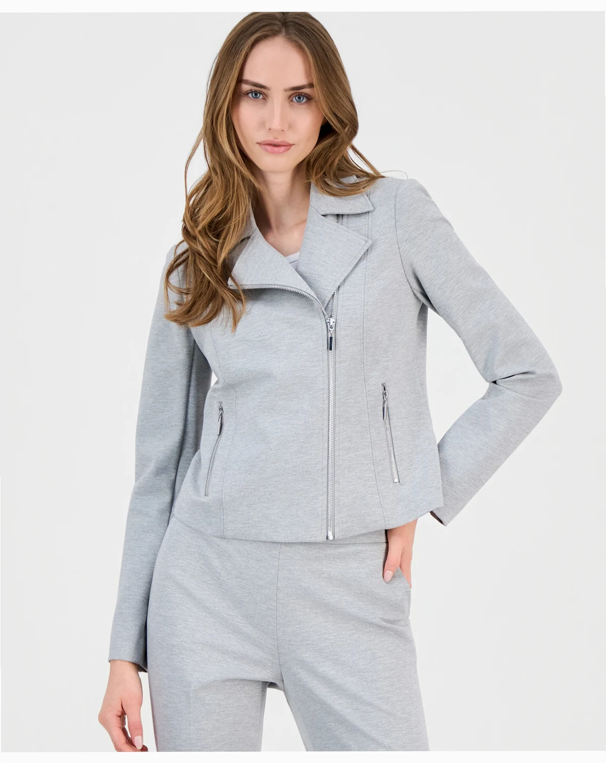 Petite Compression Moto Jacket