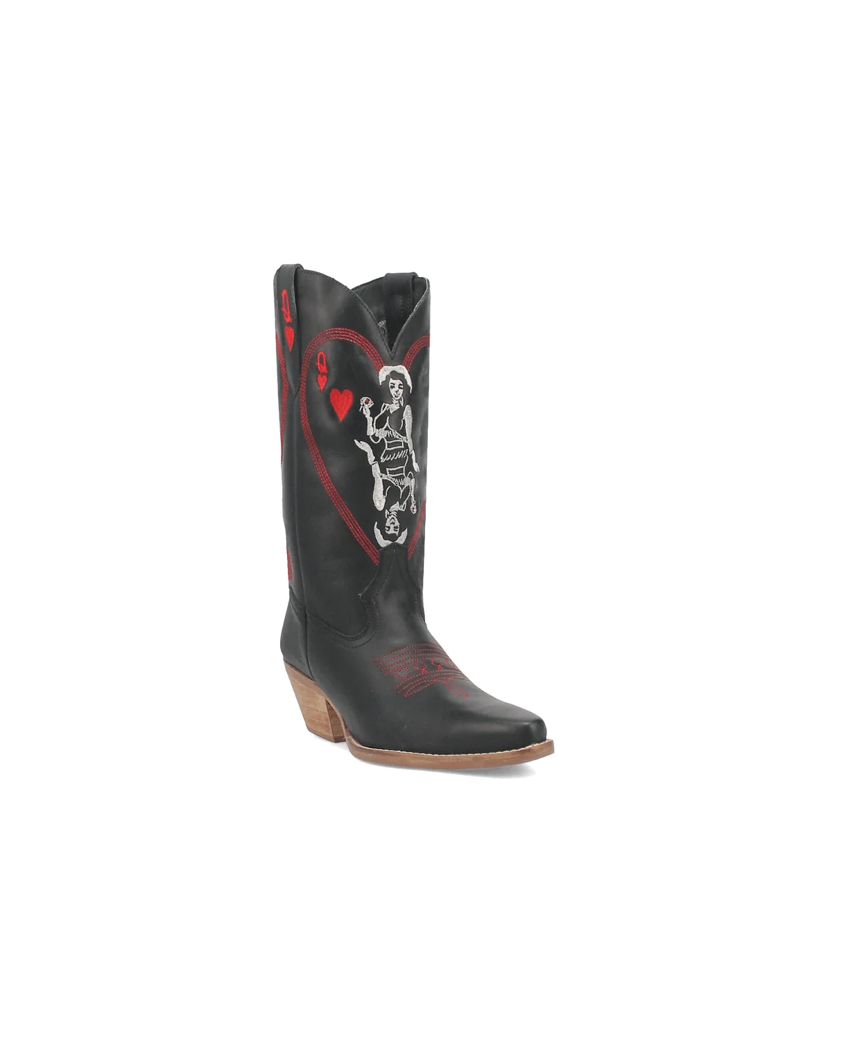 Women's Queen A Hearts  Leather Boots