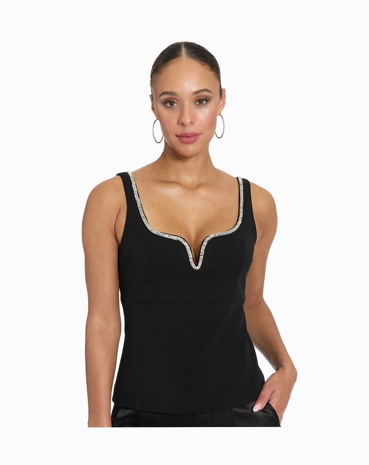 Women's Embellished Sleeveless Top