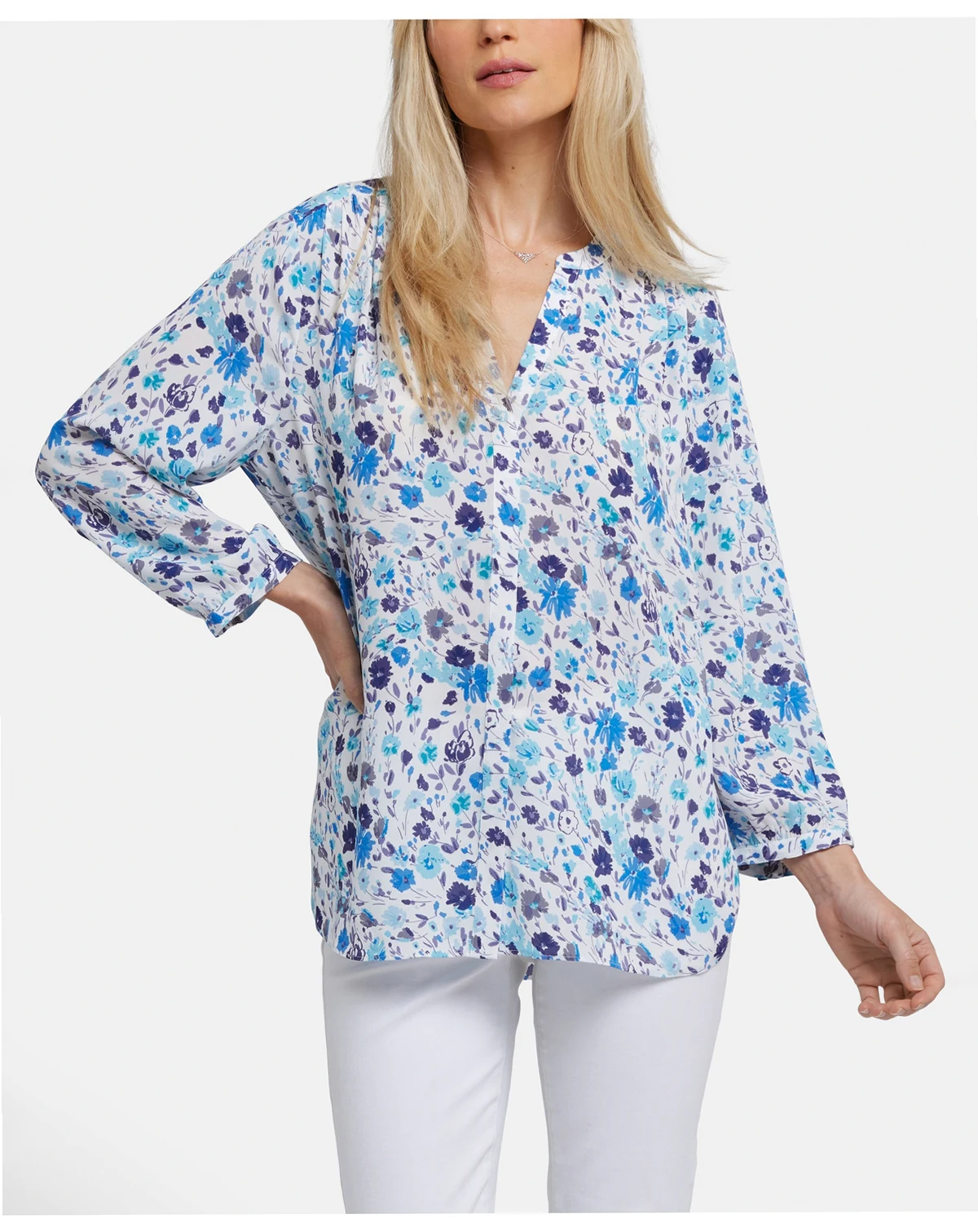 Women's Pintuck Blouse Top