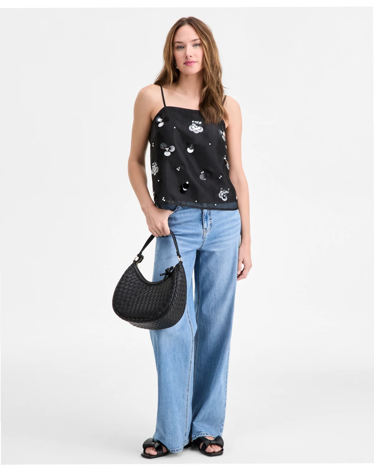 Women's Embellished Organza Tank, Macy's Exclusive