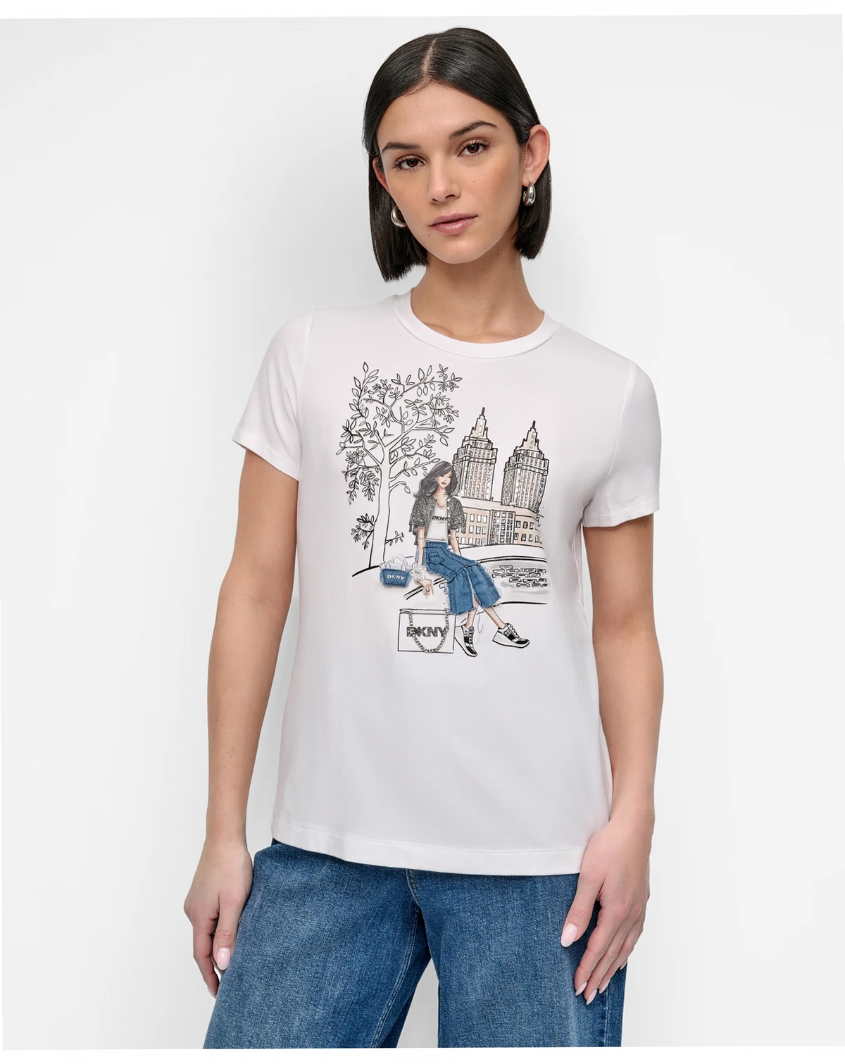 Women's Bow Bridge Conversational Crewneck Tee