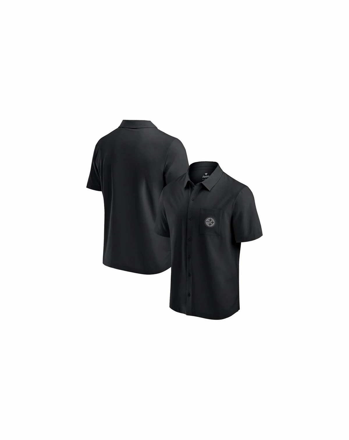 Men's Black Pittsburgh Steelers Front Office Button-Up Shirt