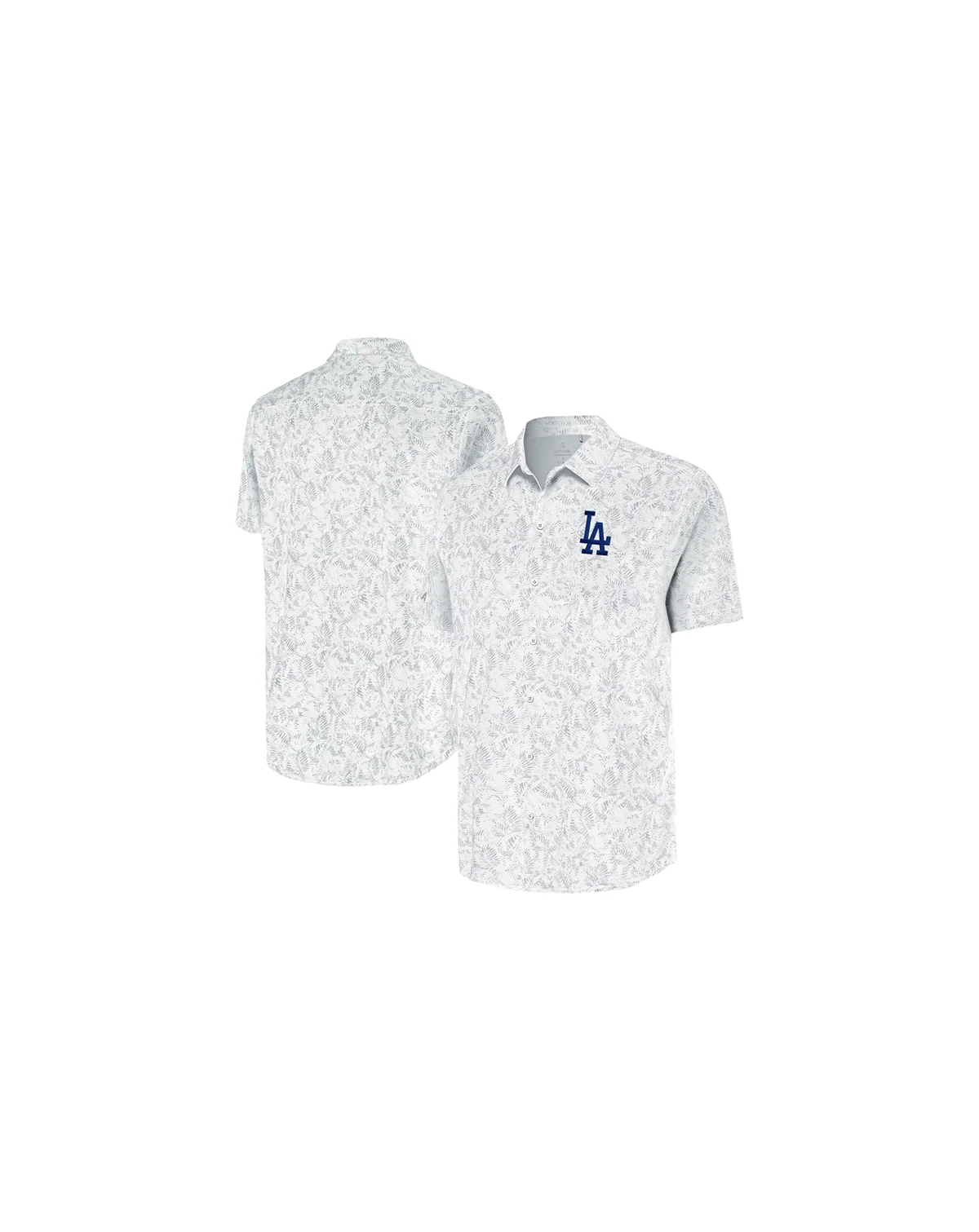 Men's White Los Angeles Dodgers Lush Button-Up Shirt