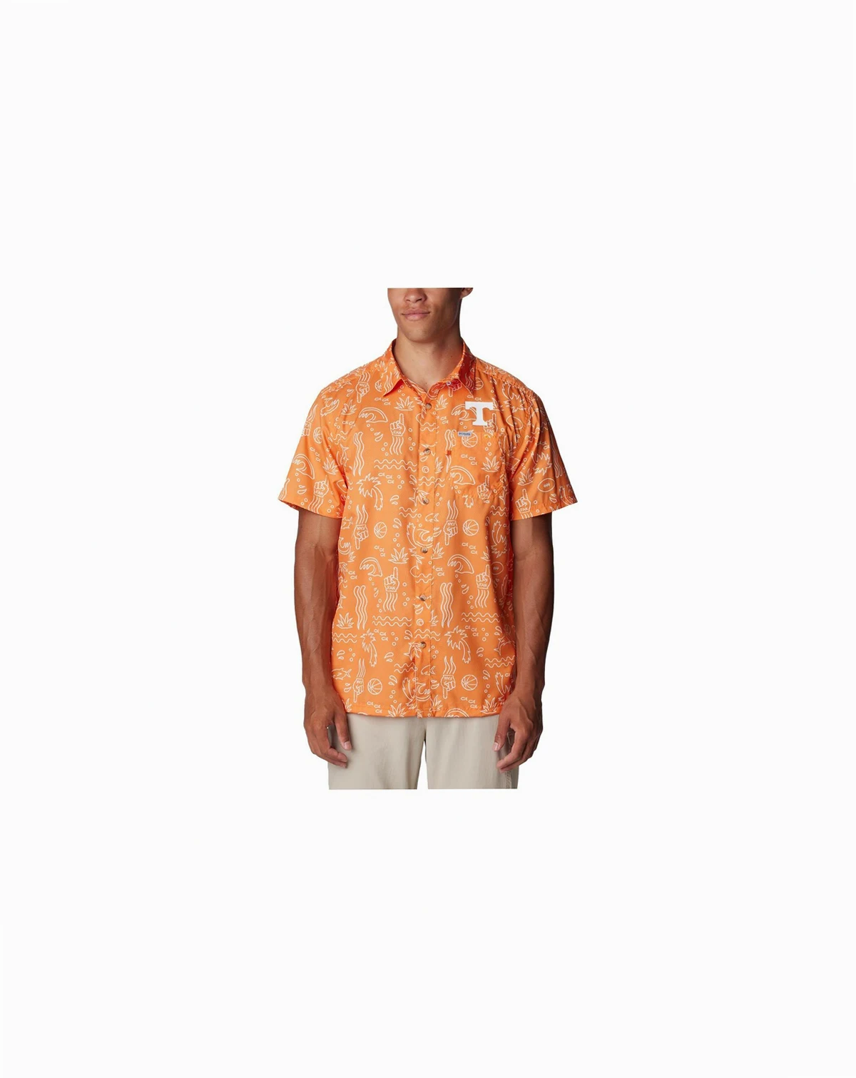 Men's Tennessee Orange Tennessee Volunteers Super Slack Tide Omni-Wick Button-Up Shirt