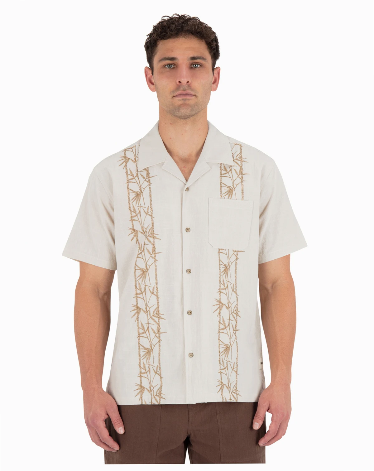 Men's Camp Collar Regular-Fit Shirt