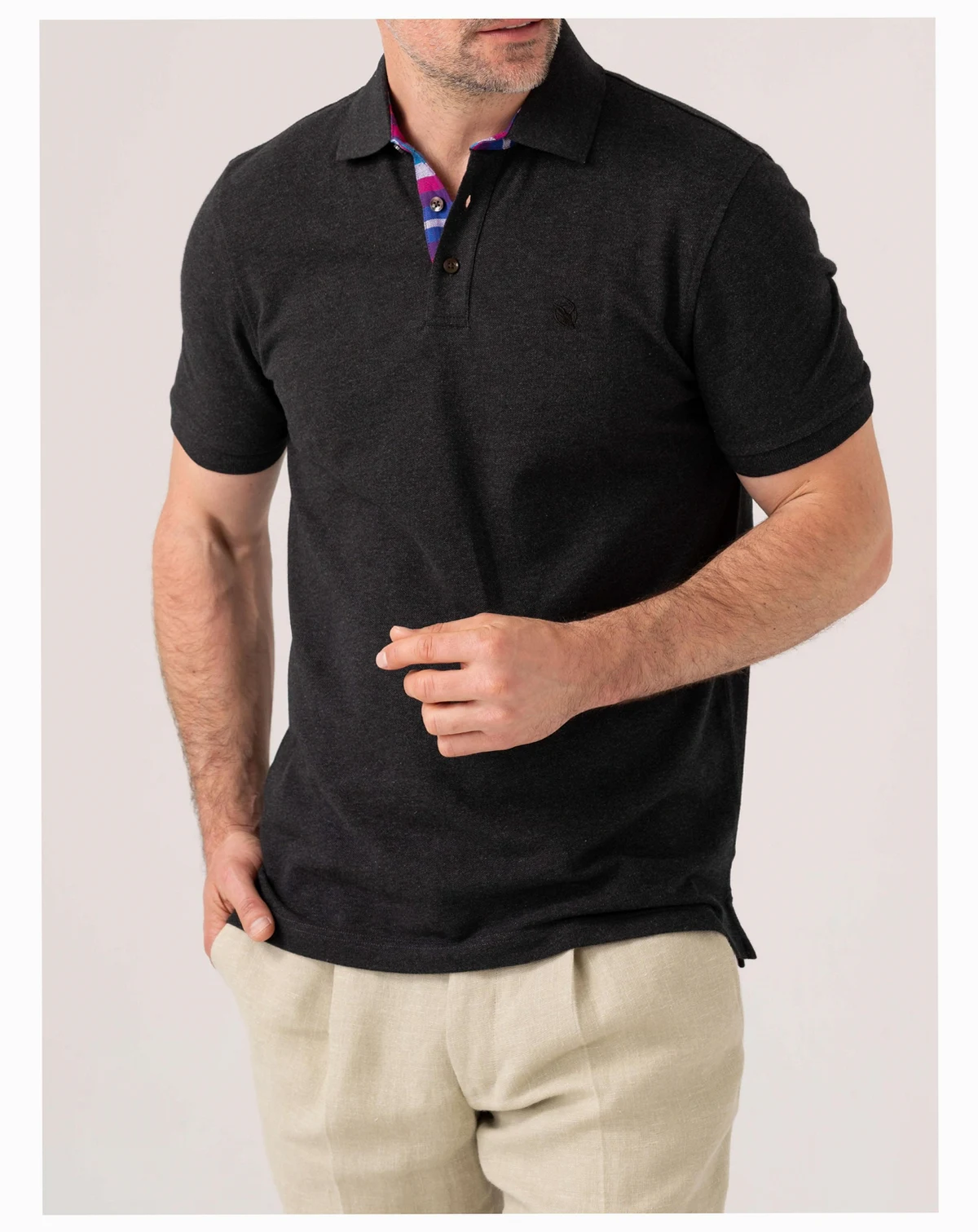 Men's Short Sleeve Pique Cotton Polo