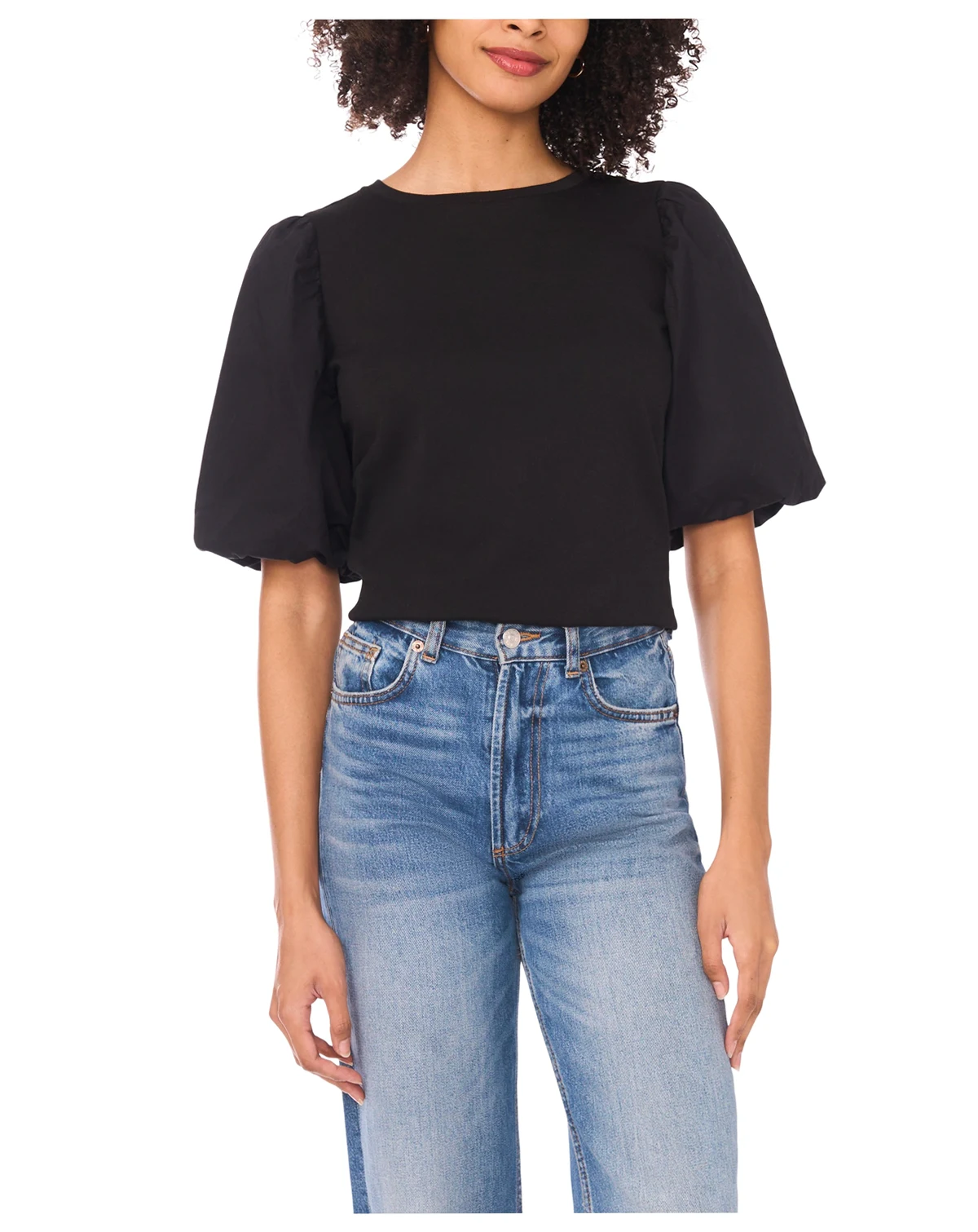 Women's Crewneck Short-Sleeve Knit Top