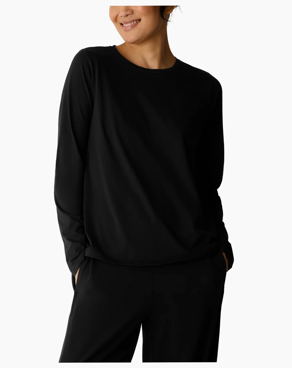 Women's Round Neck Long-Sleeve Top