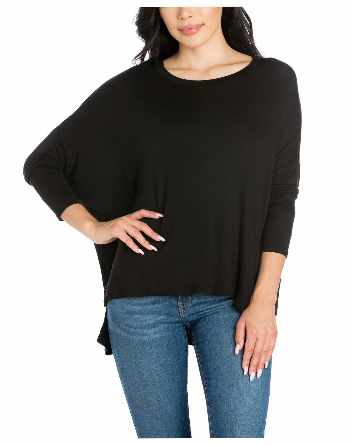 Women's Oversized Long Sleeve Dolman Top