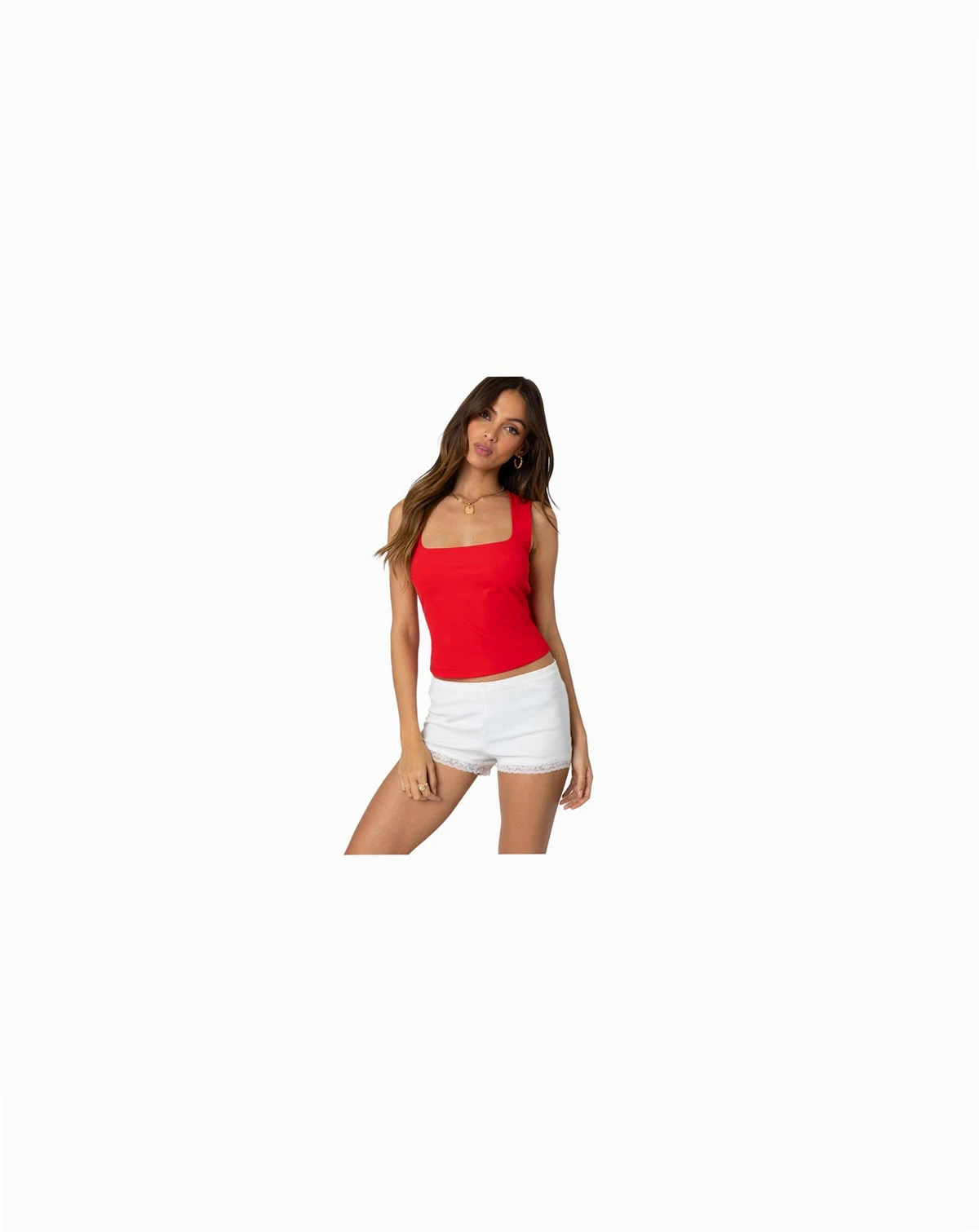 Womens Essy Square Neck Top