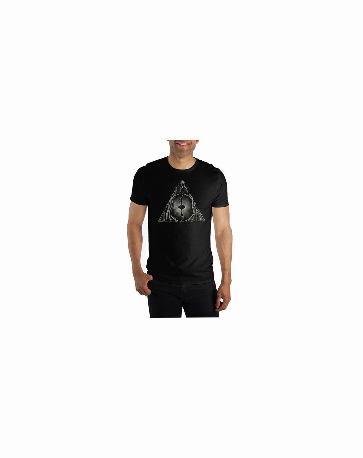 Men's Deathly Hallows Symbol Short-Sleeve T-Shirt-3X-Large