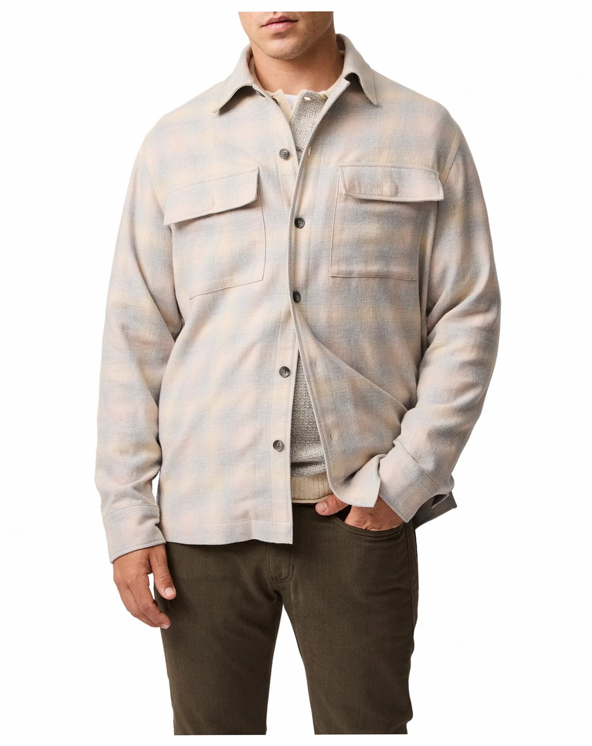 Men's Grey Town Long Sleeve Shirt