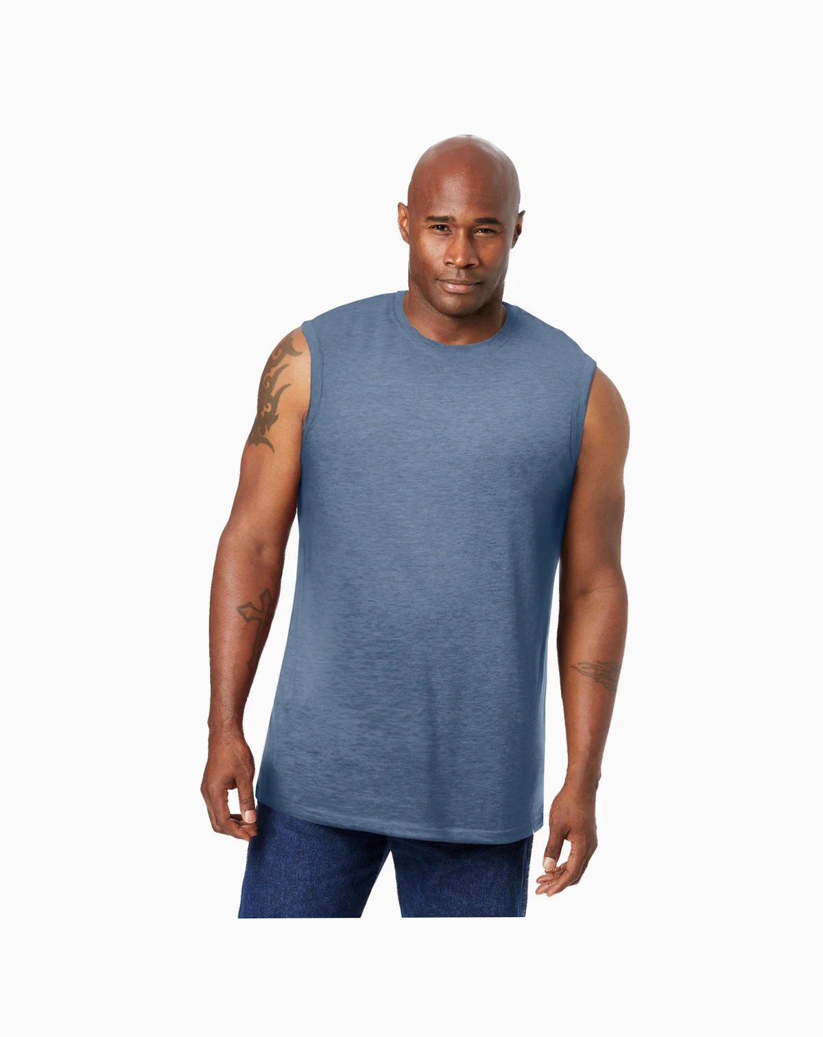 Big & Tall Shrink-Less Lightweight Muscle T-Shirt