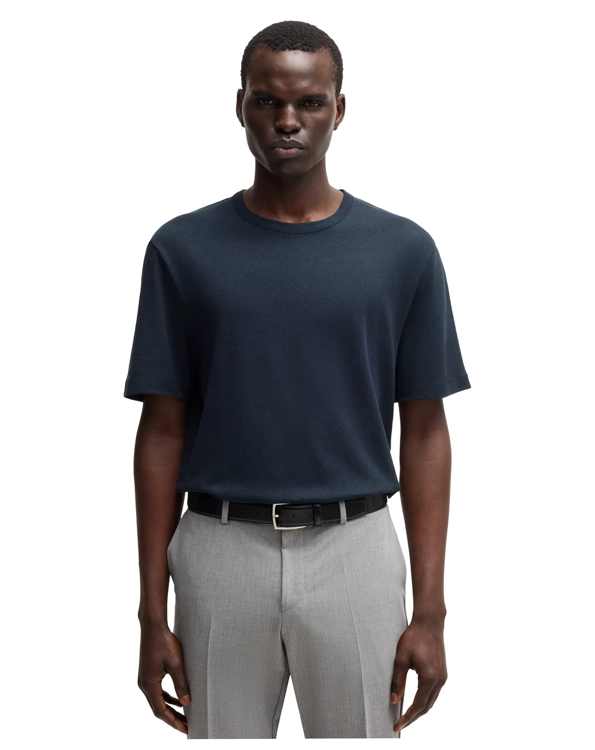 Men's Cotton Linen Regular-Fit T-Shirt