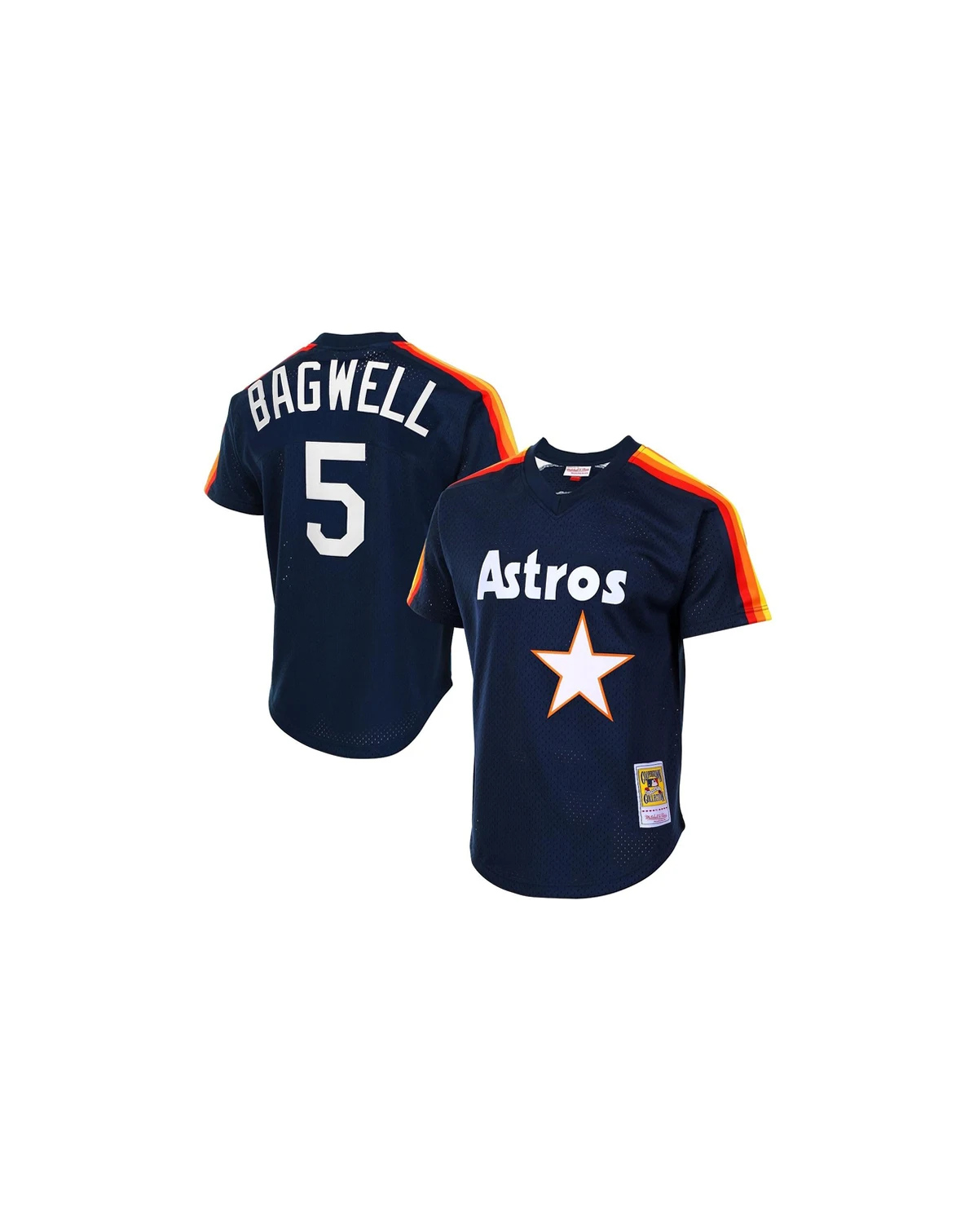 Men's Jeff Bagwell Navy Houston Astros Cooperstown Mesh Batting Practice Jersey