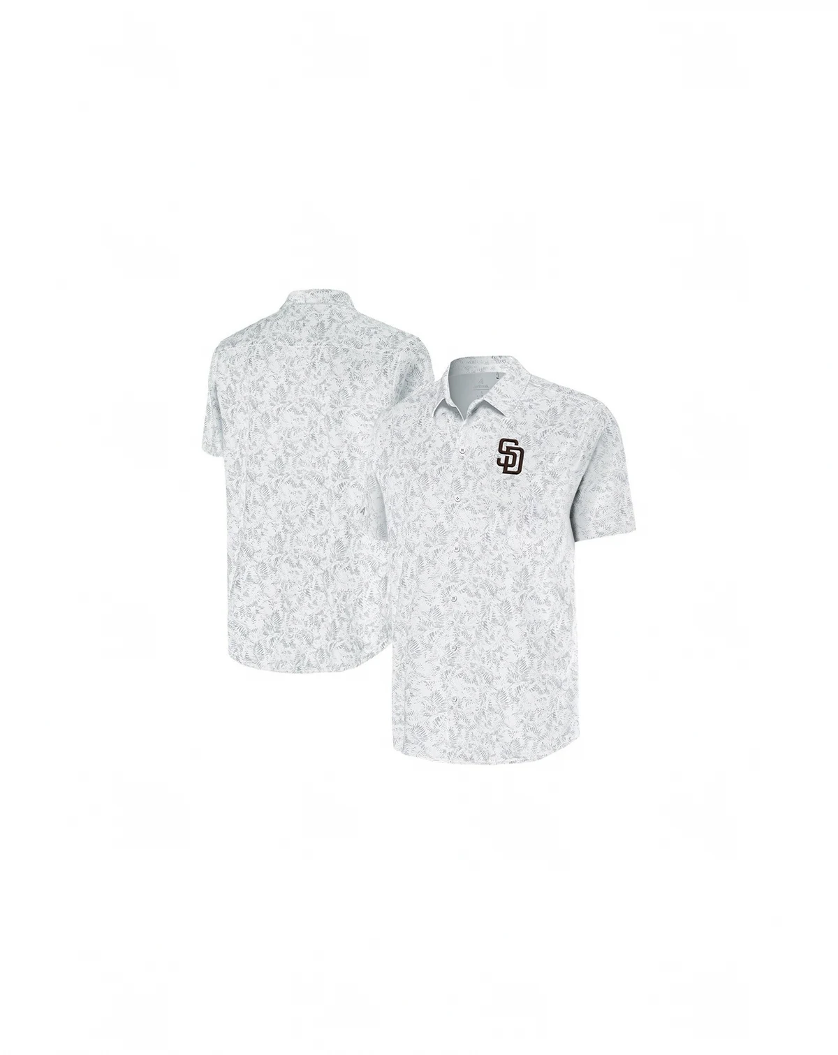 Men's White San Diego Padres Lush Button-Up Shirt