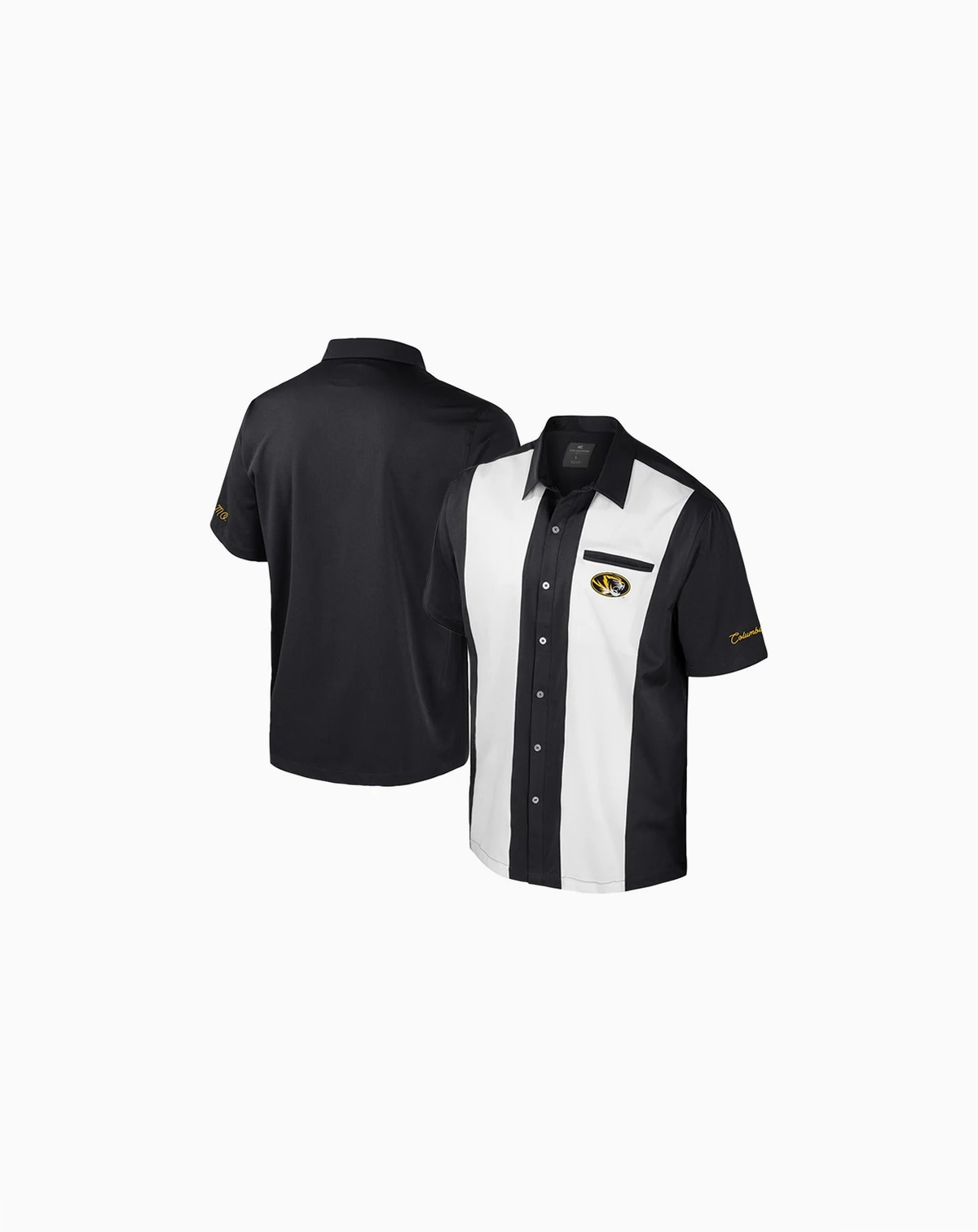 Men's Black Missouri Tigers Strike Bowling Button-Up Shirt