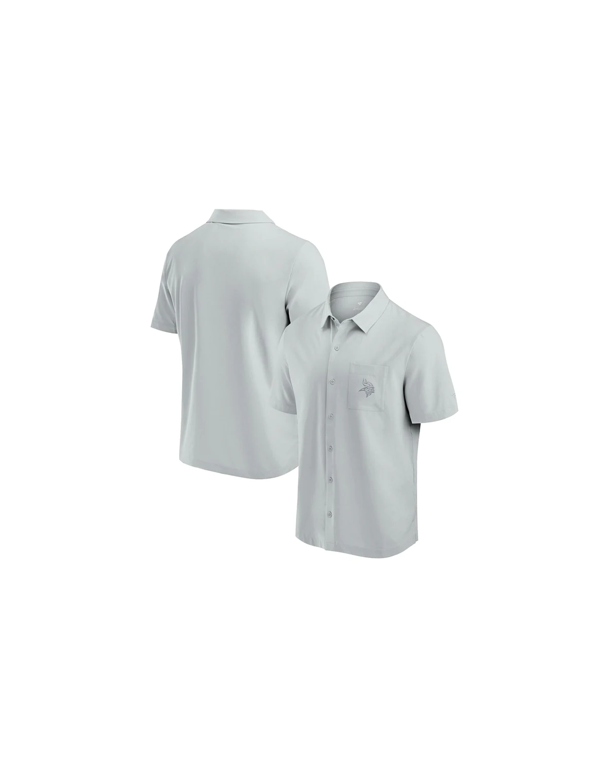 Men's Gray Minnesota Vikings Front Office Button-Up Shirt