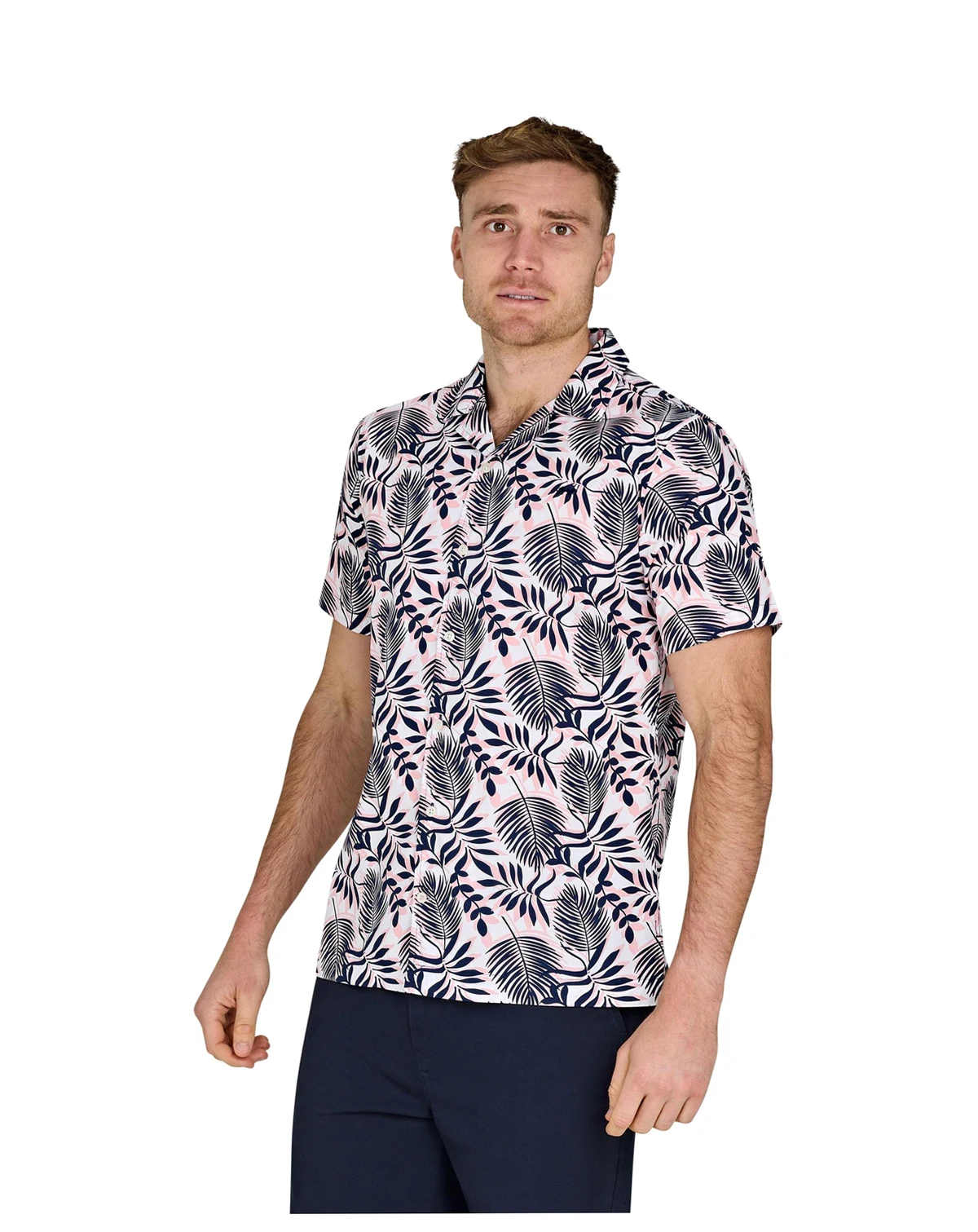 Men's Short Sleeve Large Fern Shirt