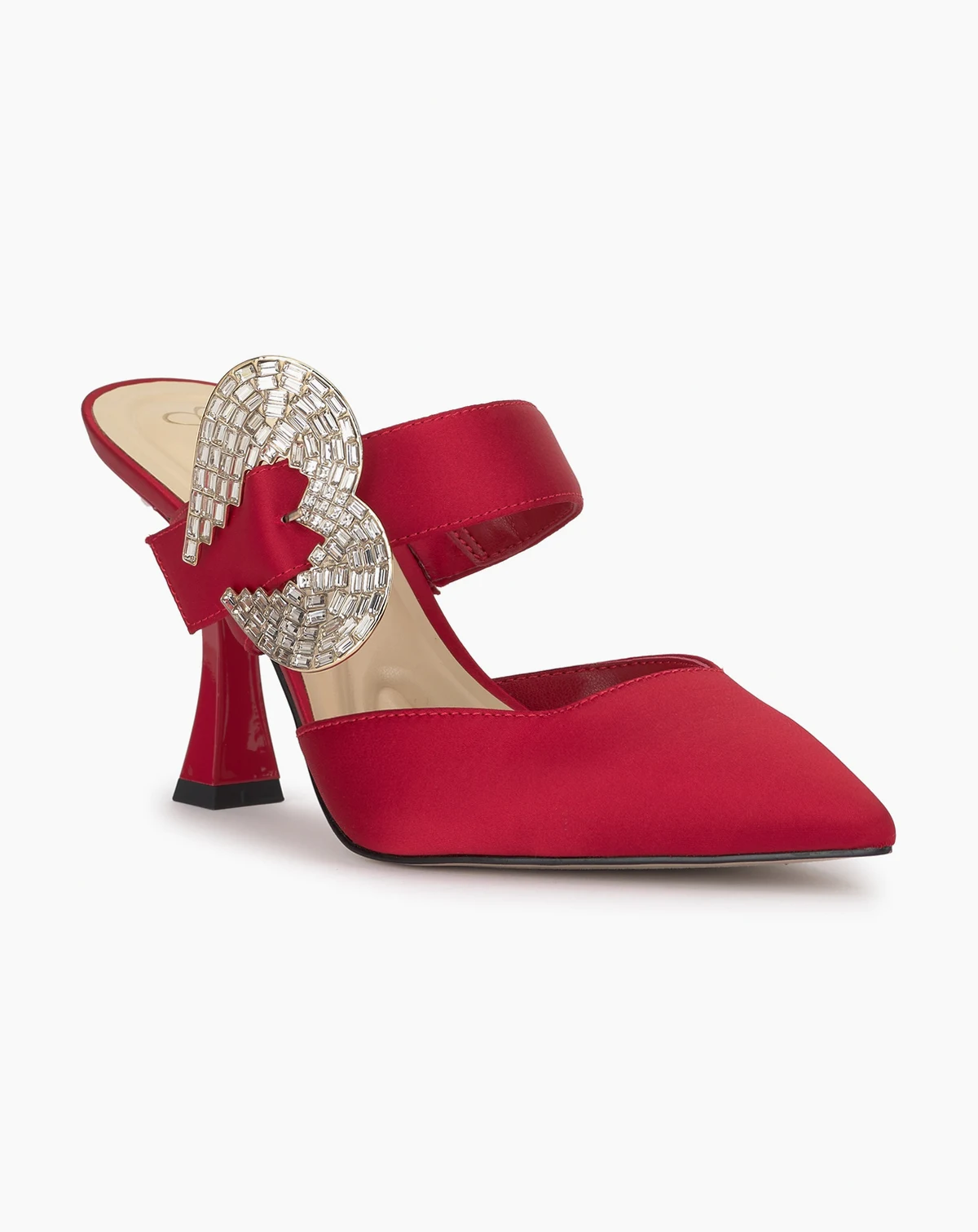 Women's Favica Heart Buckle Stiletto Pumps
