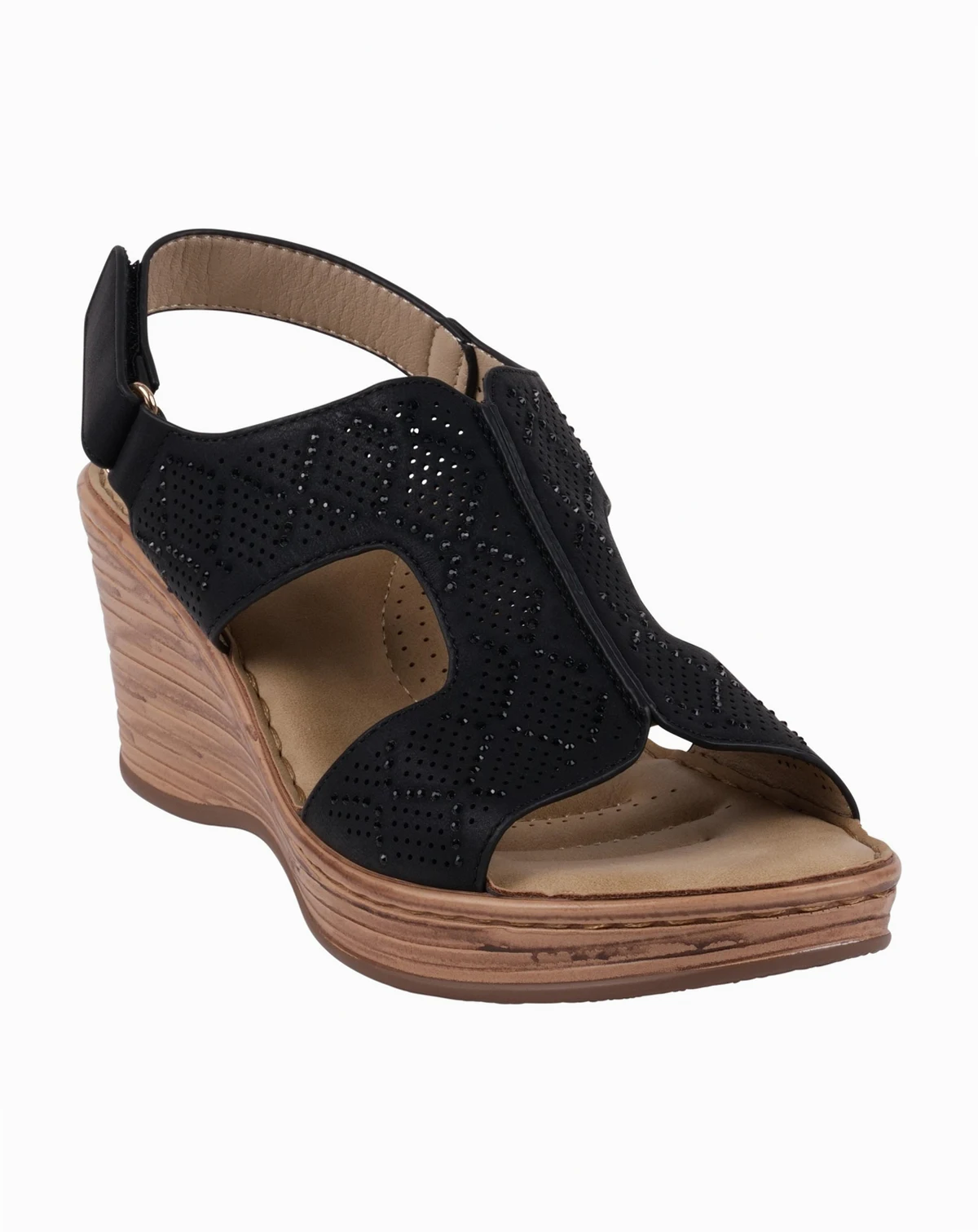 Women's Amara Embellished Slingback Wedge Sandals