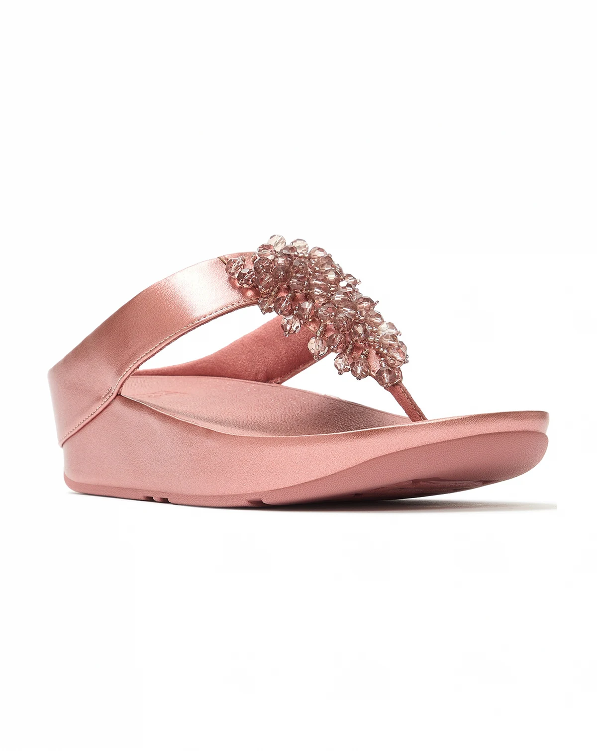 Women's Rumba Iridescent Beaded Toe-Post Sandals