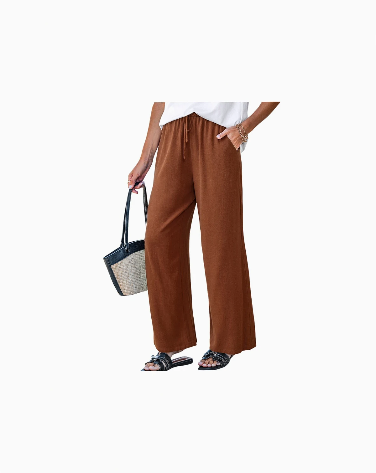 Women's Wide-Leg Pleated Pants