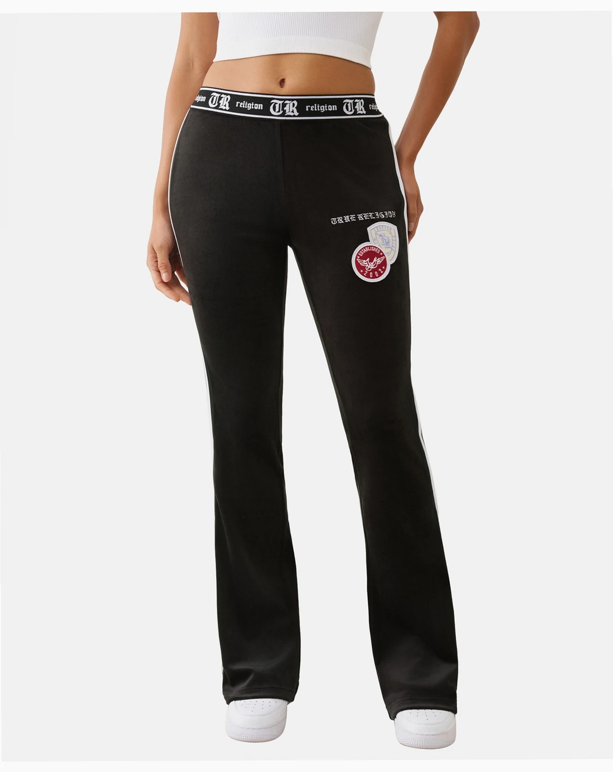 Women's Velour Bootcut Track Pants