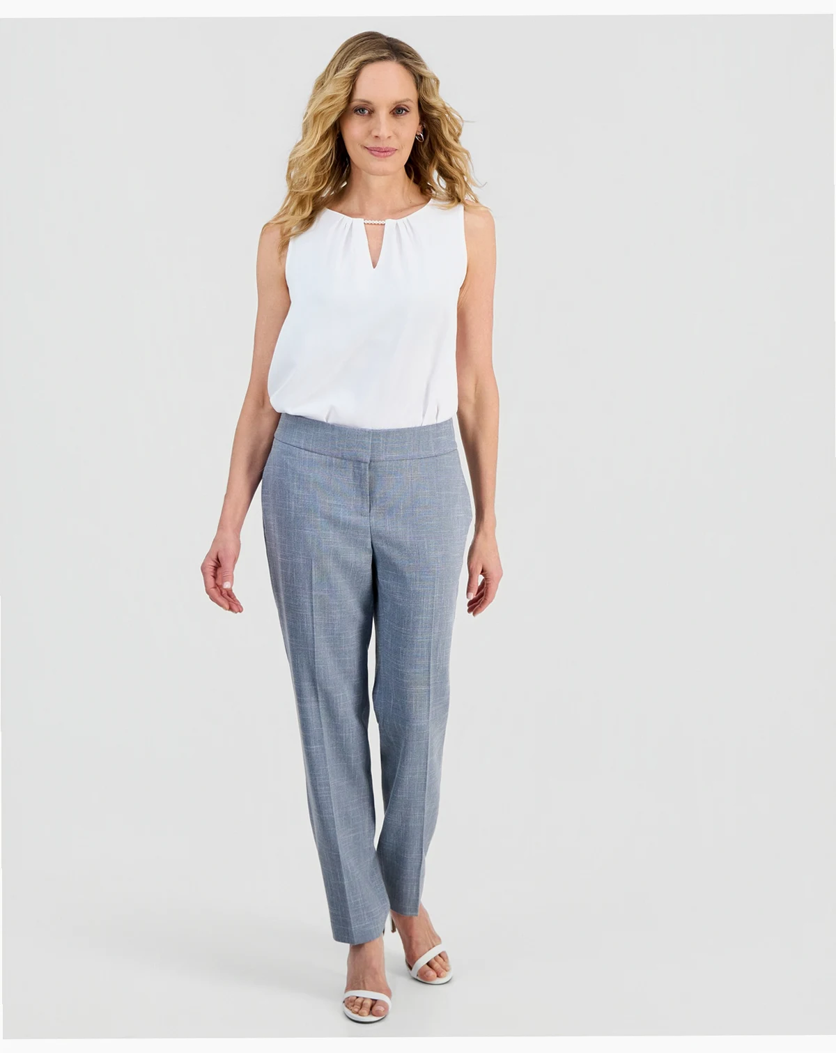 Women's Ava Plaid Straight Leg Pant