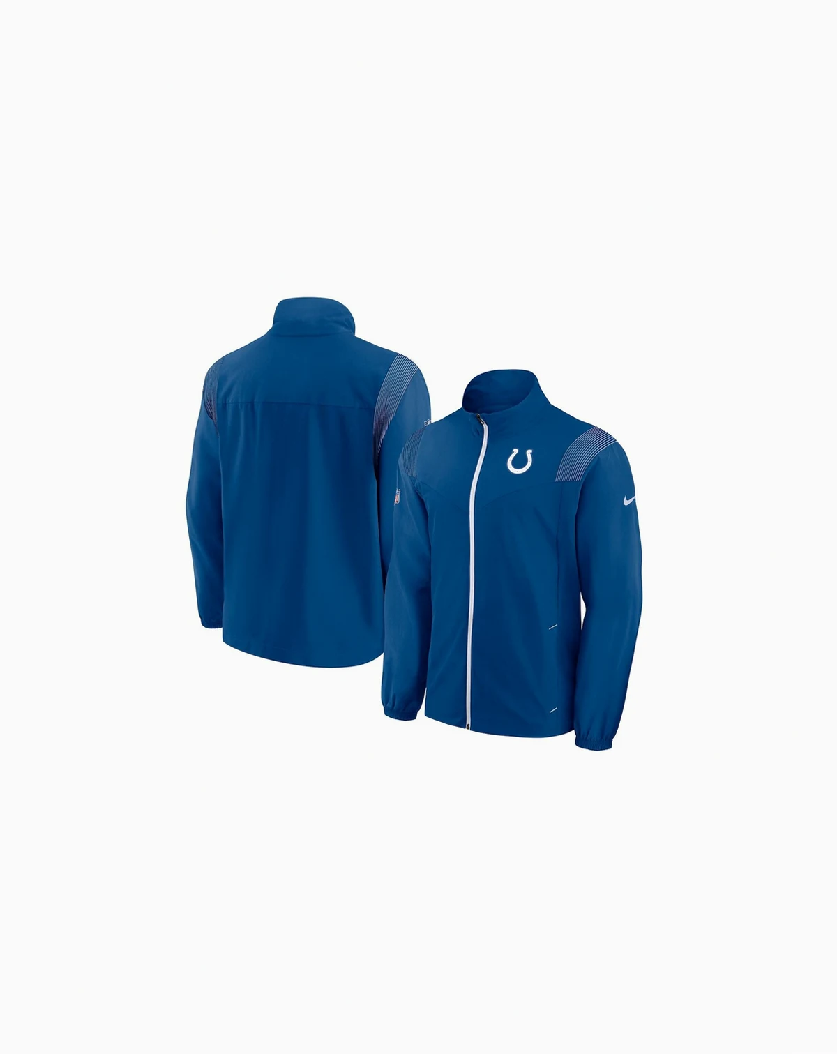 Men's Royal Indianapolis Colts Sideline Woven Logo Full-Zip Jacket