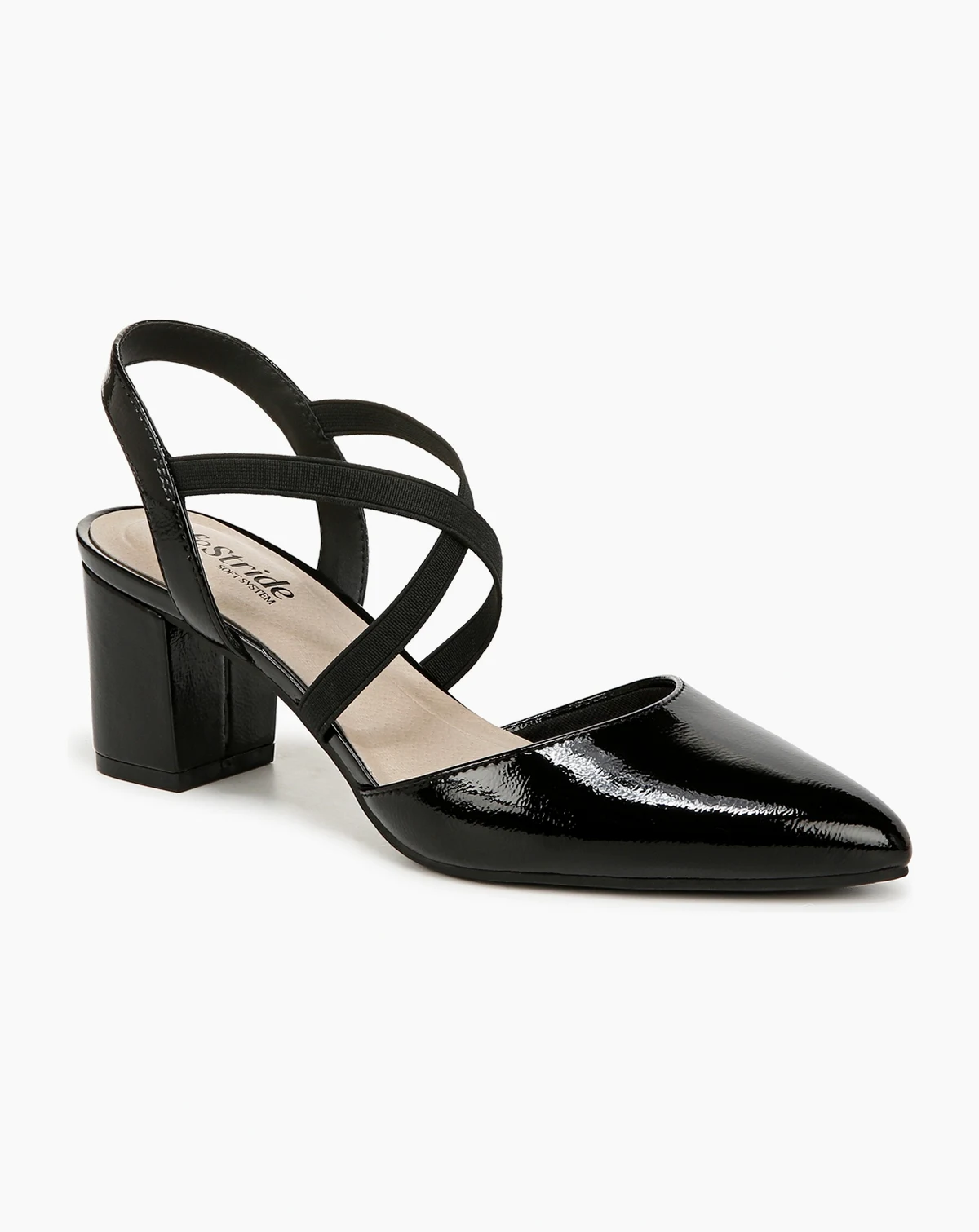 Women's April Block Heel Ankle Strap Slingback Pumps