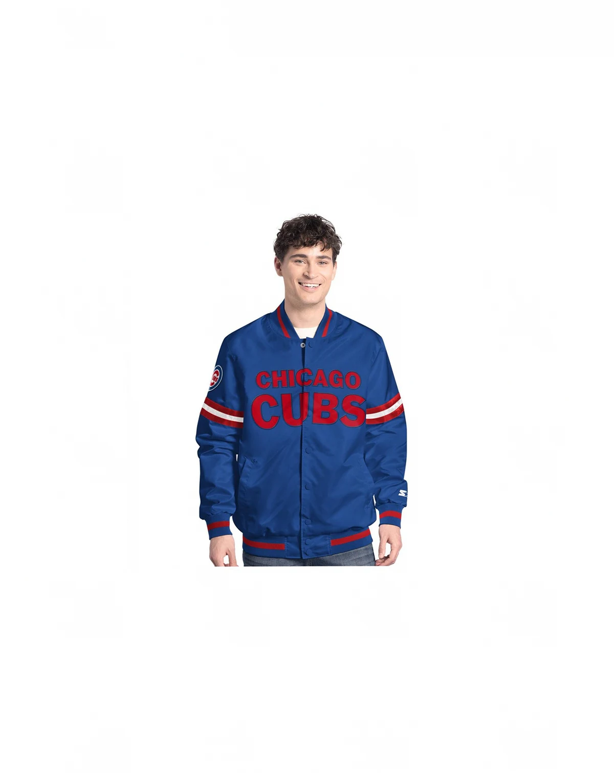 Men's Royal Chicago Cubs Scout Full-Snap Varsity Jacket