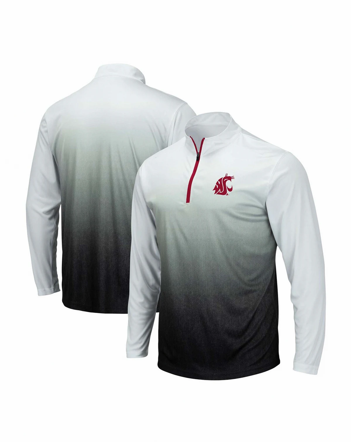 Men's Gray Washington State Cougars Magic Team Logo Quarter-Zip Jacket
