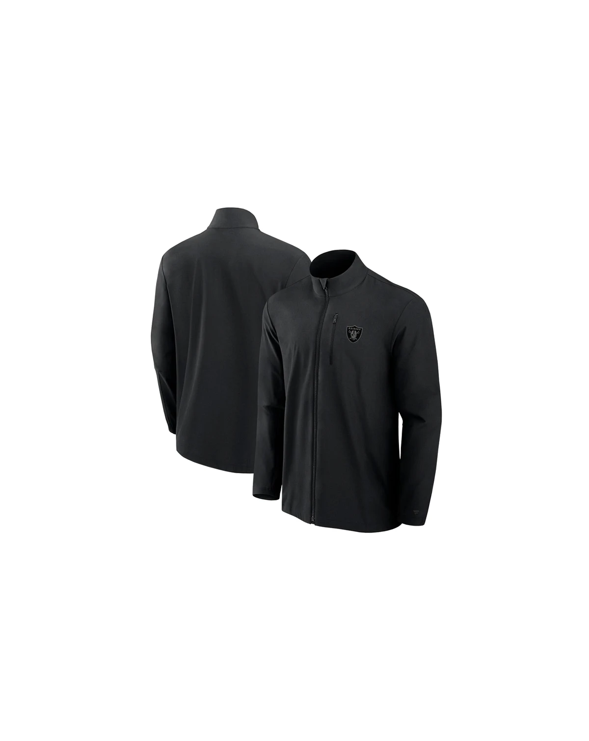 Men's Black Las Vegas Raiders Front Office Woven Full-Zip Jacket