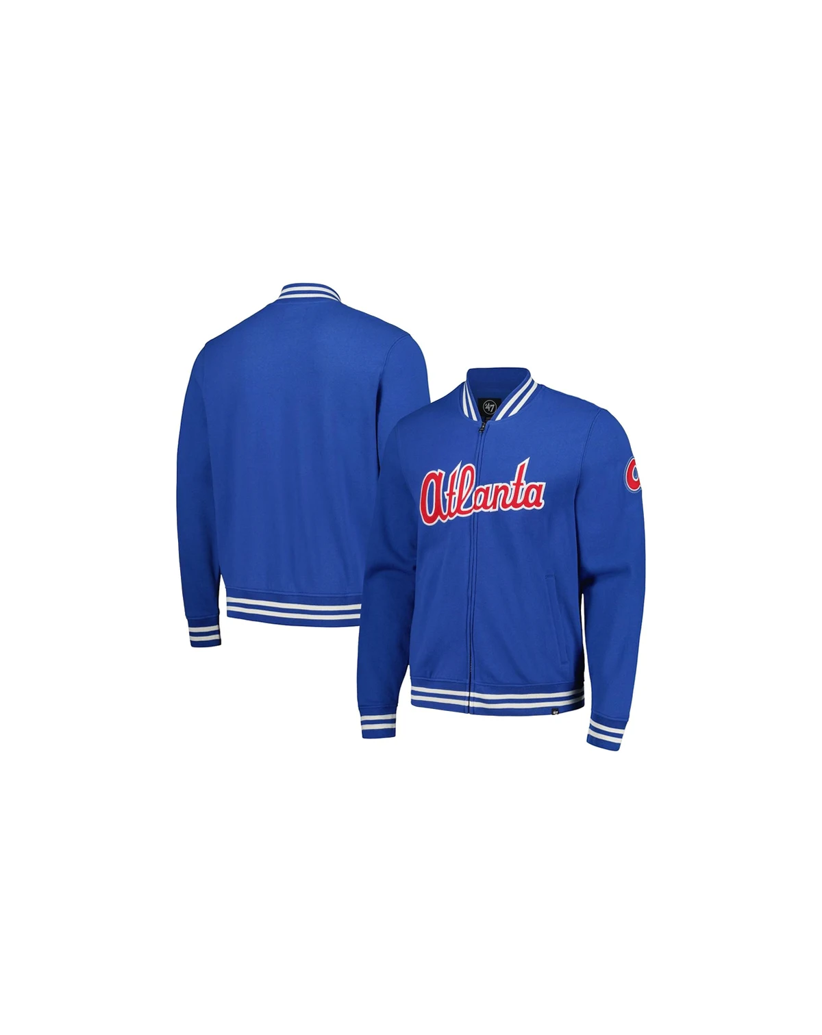 Men's Royal Atlanta Braves Pack Pro Camden Full-Zip Track Jacket
