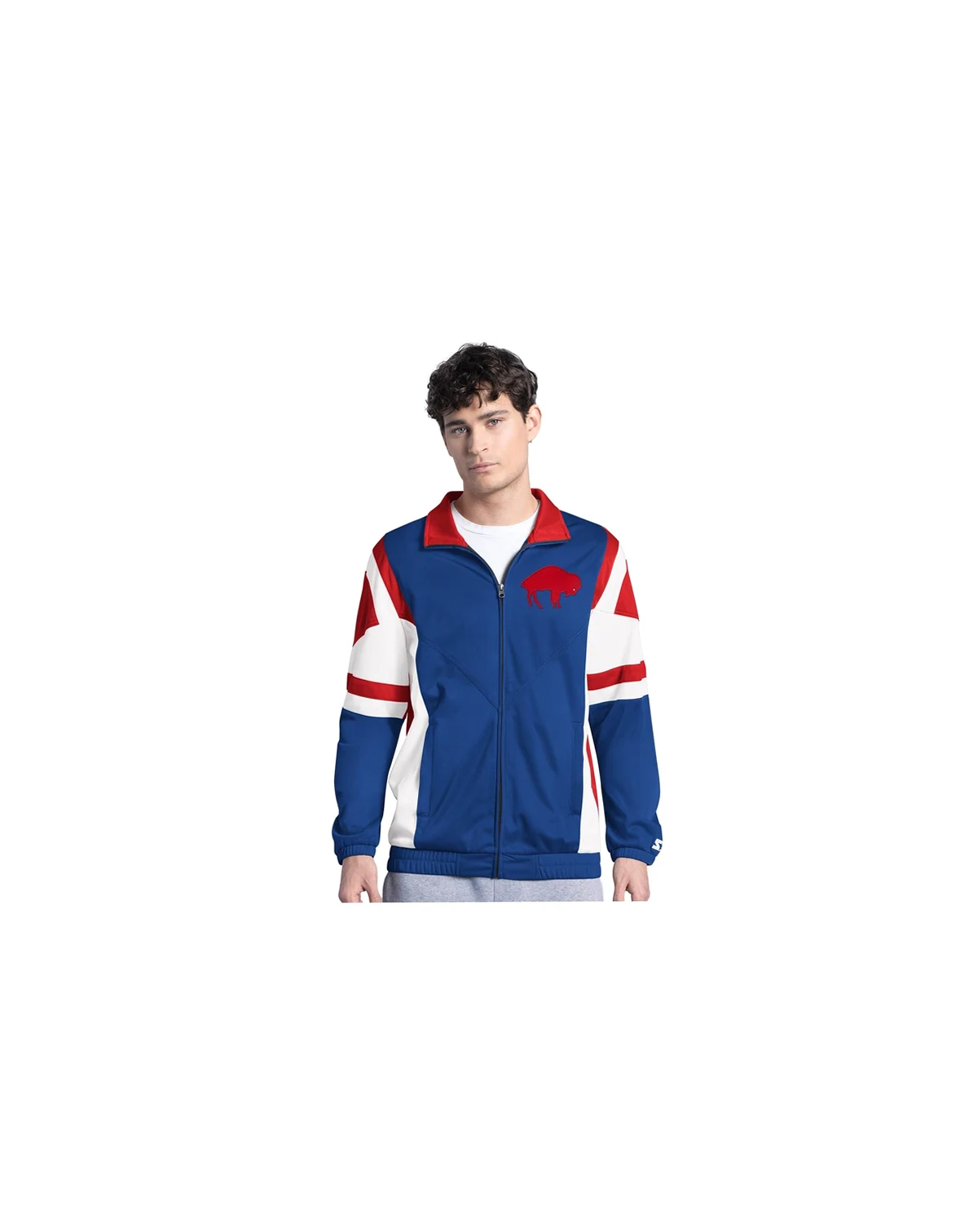 Men's Royal Buffalo Bills Contender Logo Full-Zip Track Jacket