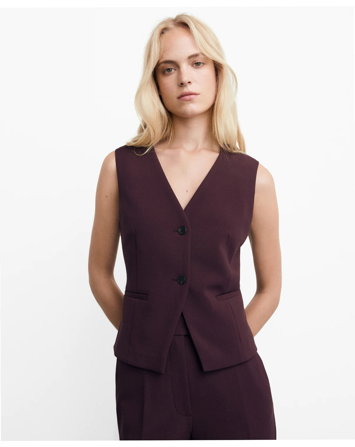 Women's Slim-Fit Suit Vest