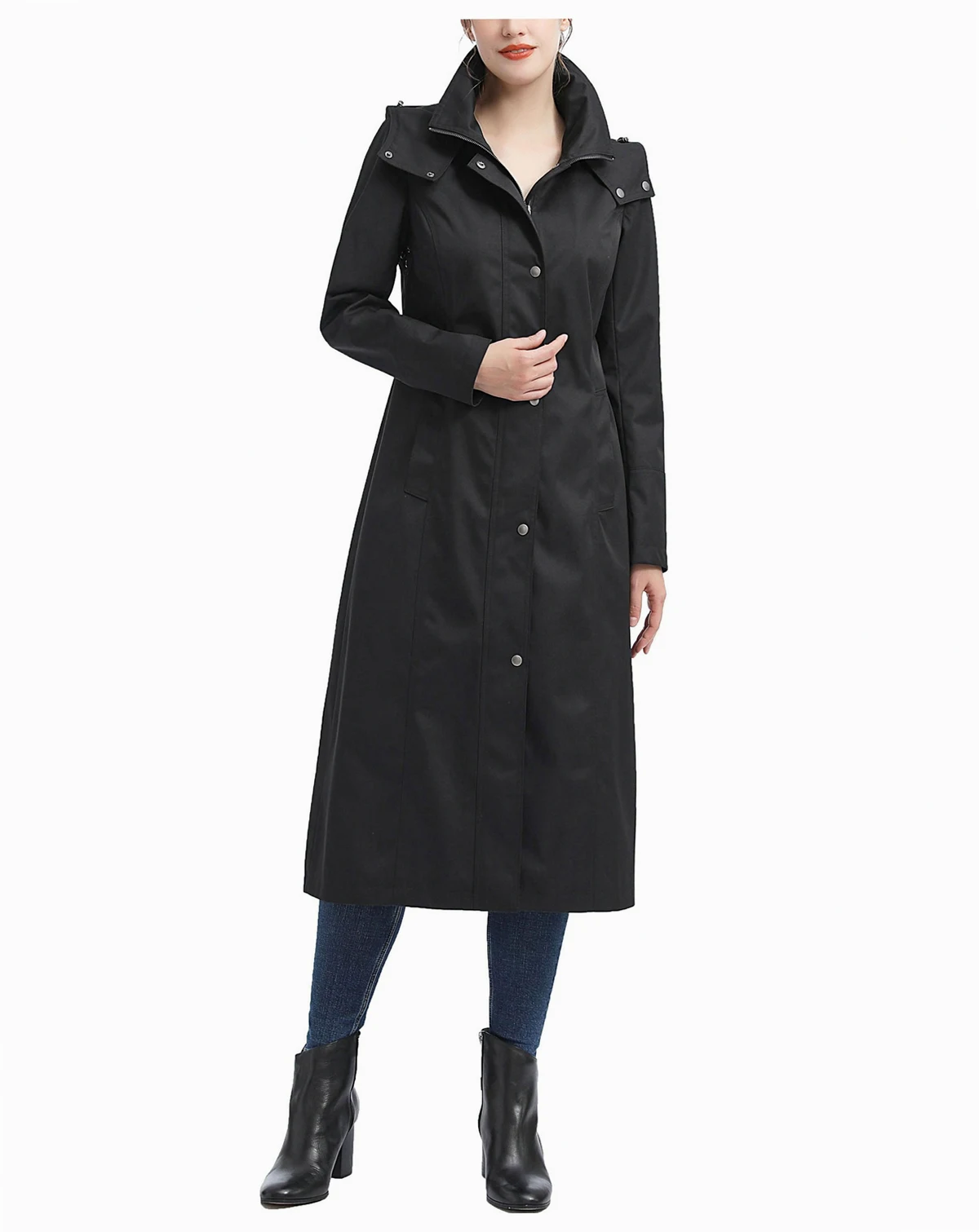 Women's kimi + kai Water-Resistant Hooded Long Coat